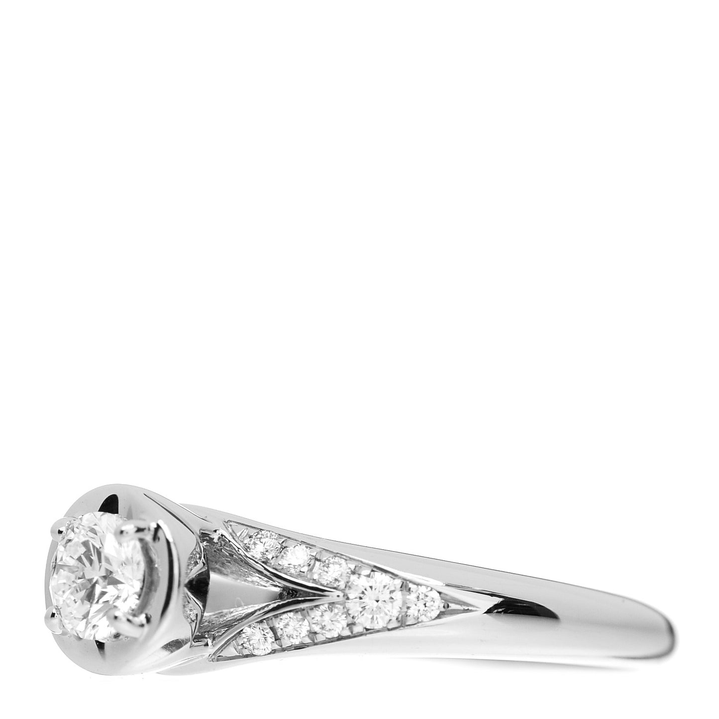 Platinum Diamond .21ct Incontro D'amore Solitaire Engagement Ring 47 4.25