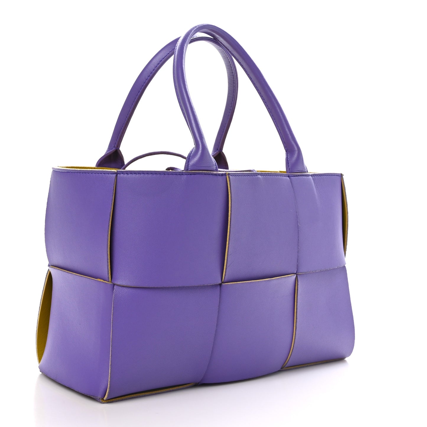 Nappa Maxi Intrecciato Small Arco Tote Purple