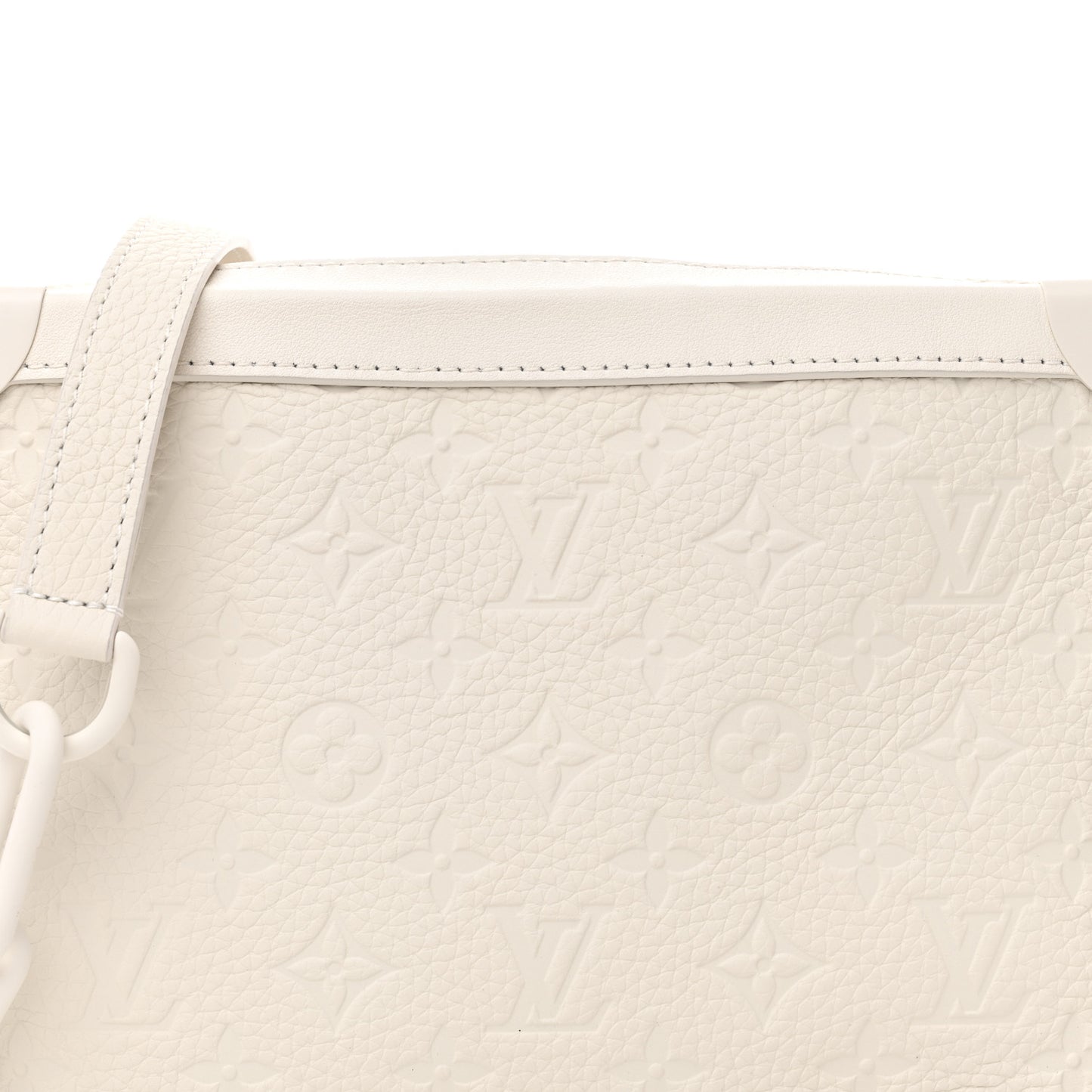 Taurillon Monogram Solar Ray Soft Trunk Powder White