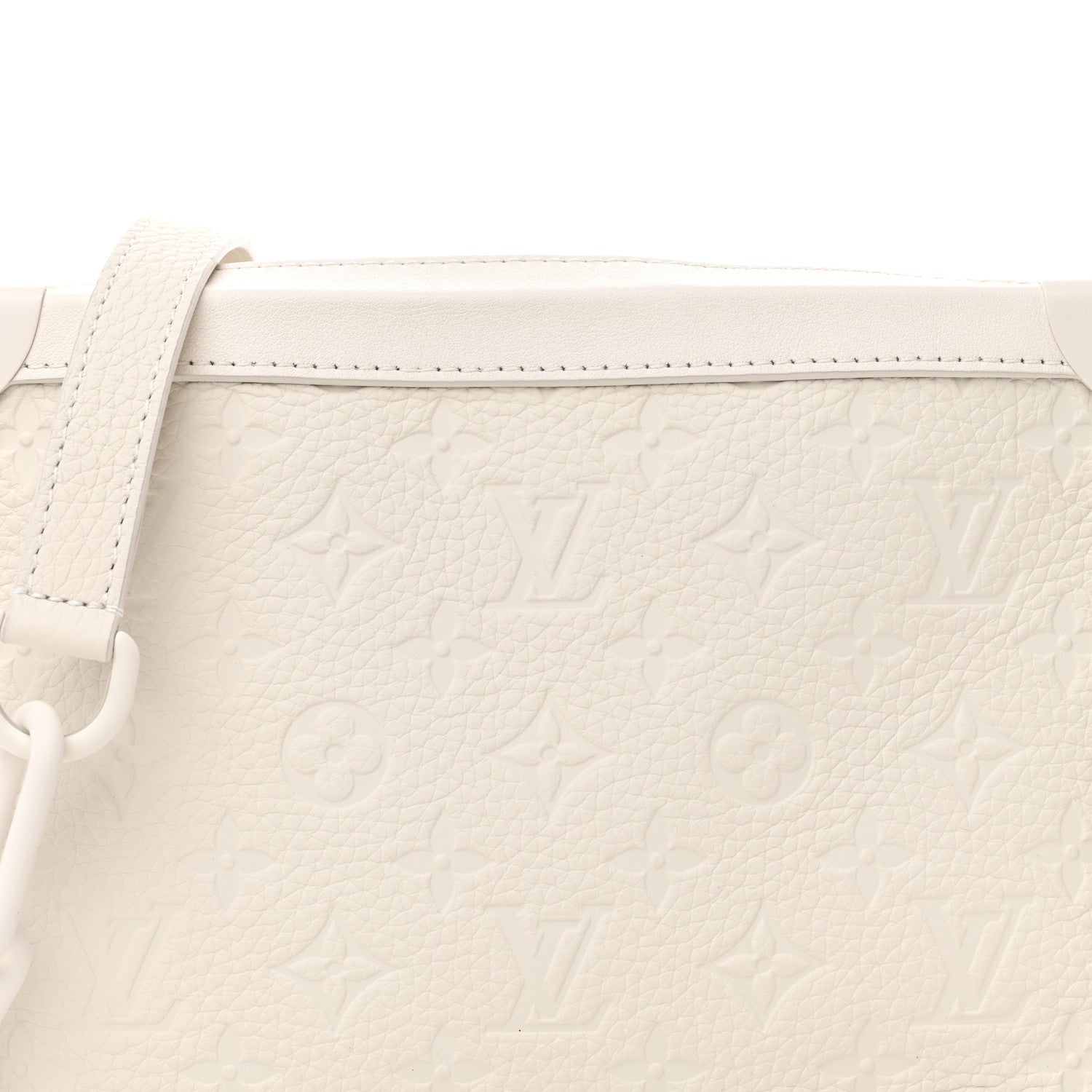 Louis Vuitton Taurillon Monogram Solar Ray Soft Trunk Powder White 8 of 14