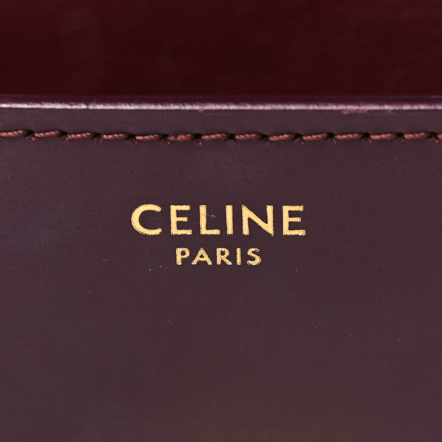Celine Box Calfskin Teen Classic Box Flap Bag Burgundy 6 of 11