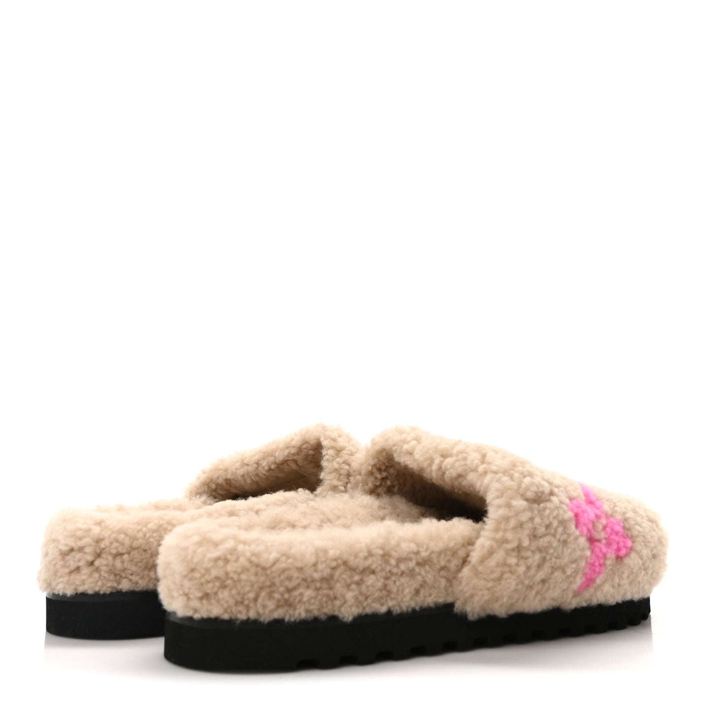 Shearling Paseo Flat Comfort Mule 36 Beige