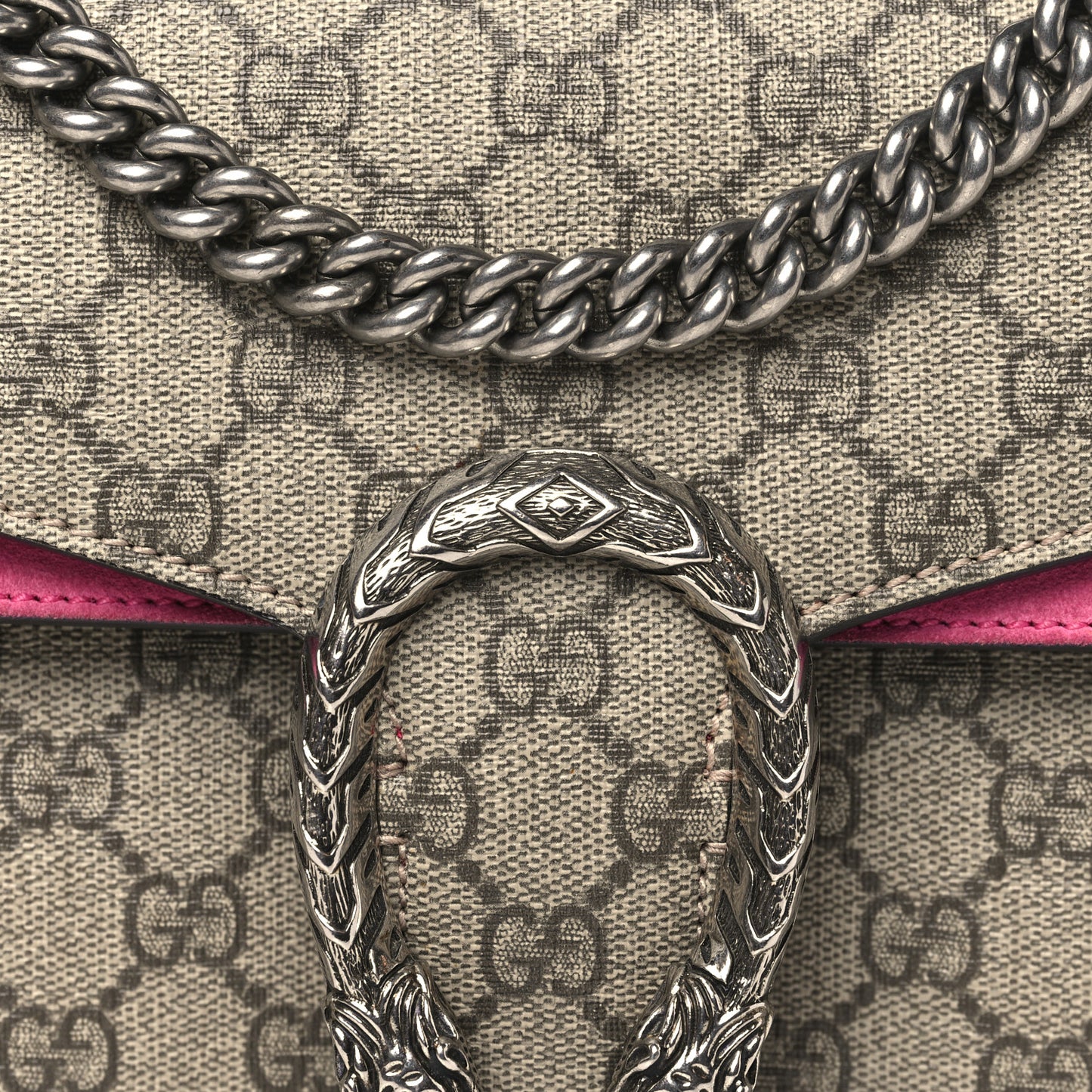 GG Supreme Monogram Small Dionysus Shoulder Bag Pink