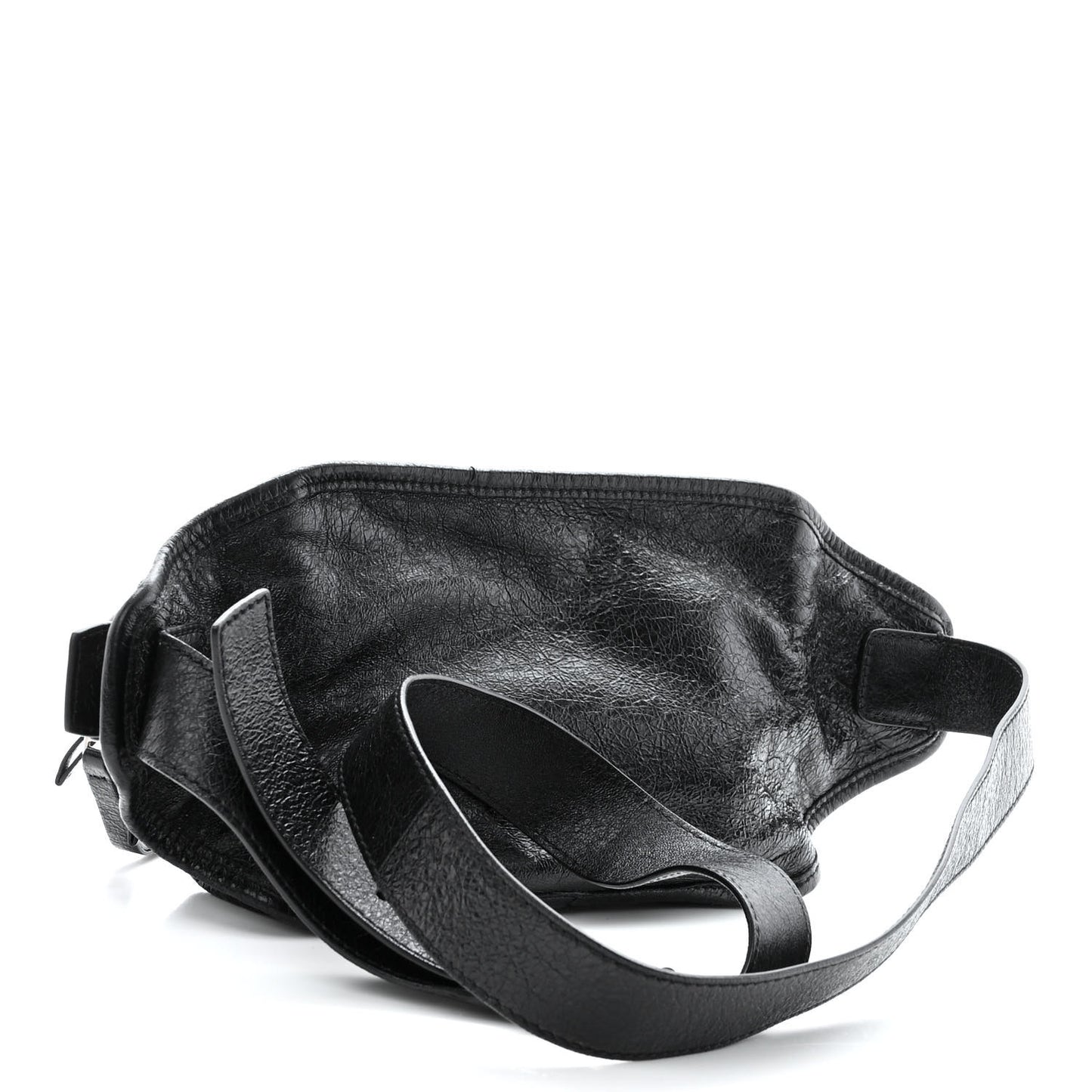 Lambskin Classic Hardware Neo Lift Hip Bag Black
