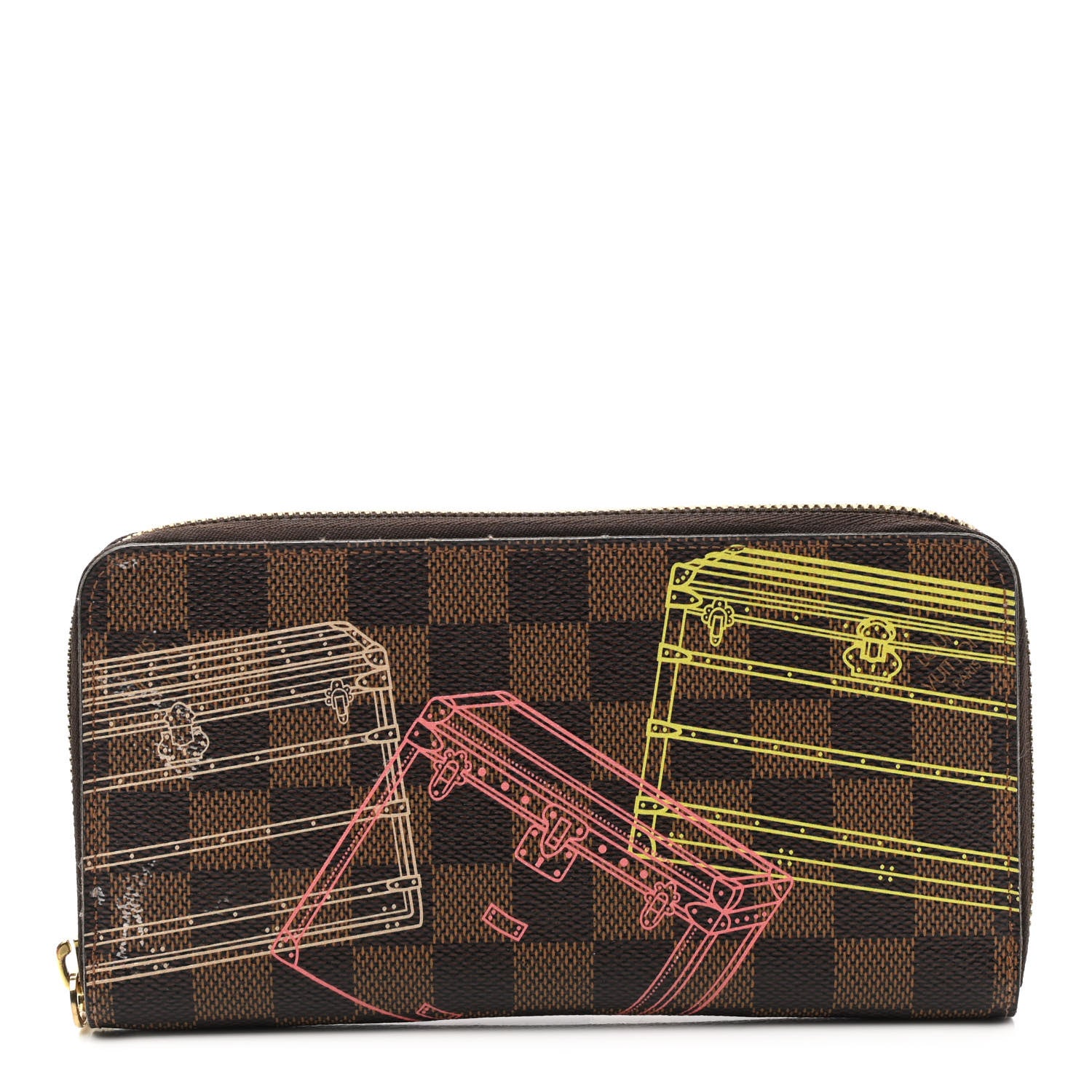 Louis Vuitton Damier Ebene 2014 Christmas Animation Zippy Wallet 1 of 12