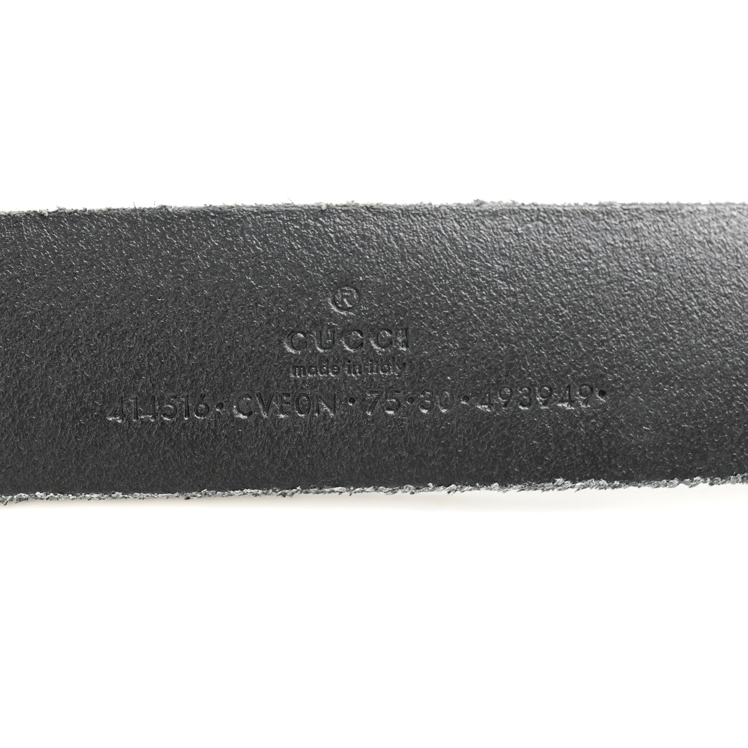 Gucci Cuoio Toscano Nickel Double G 30mm Belt 75 30 Black 5 of 9