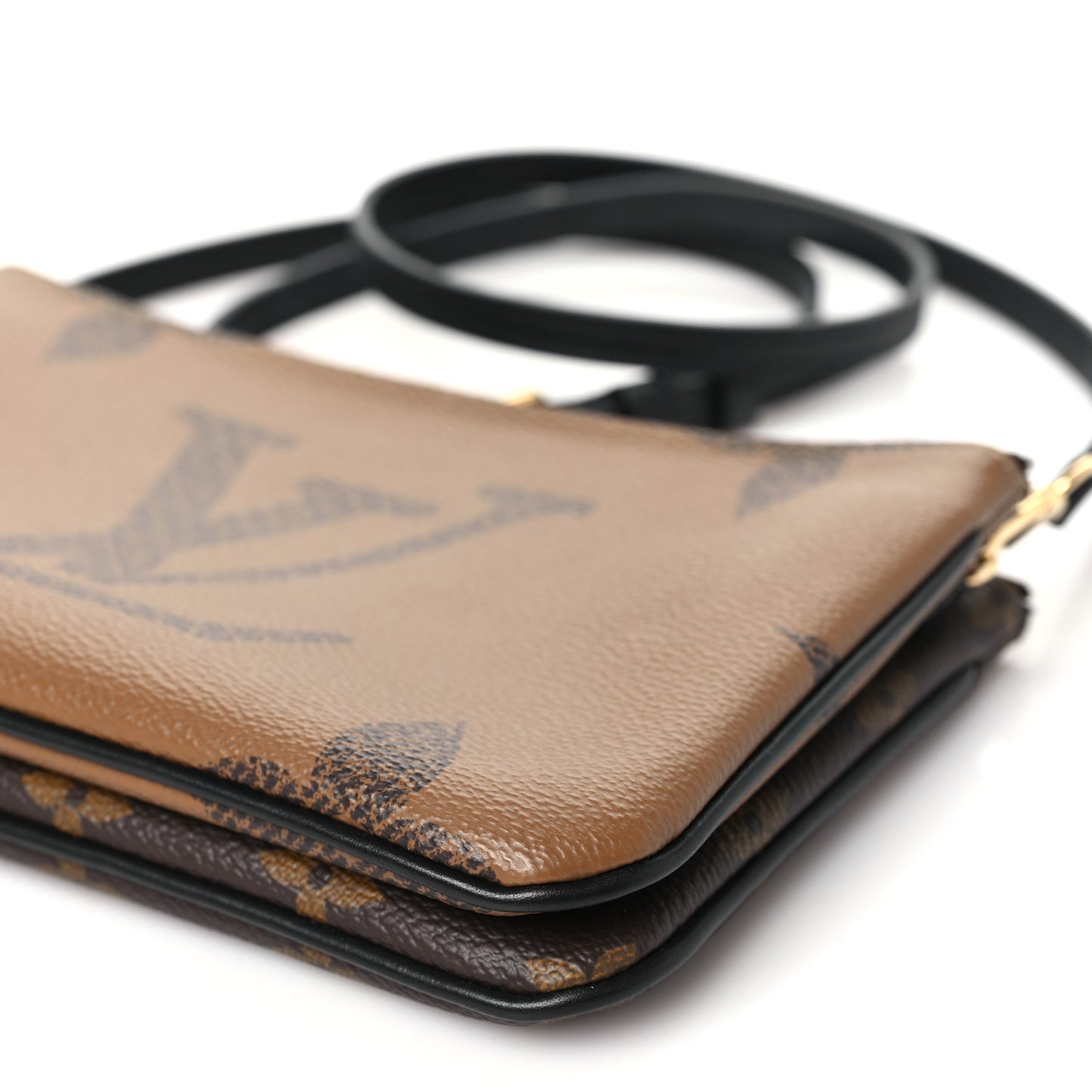 Reverse Monogram Giant Double Zip Pochette