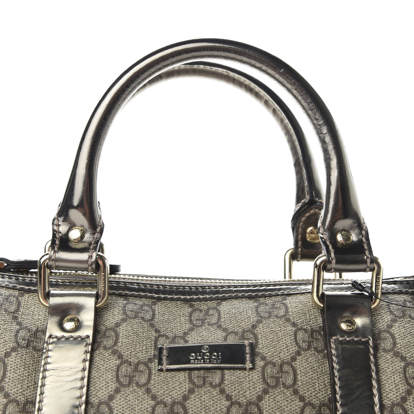 GG Plus Monogram Small Joy Boston Metallic
