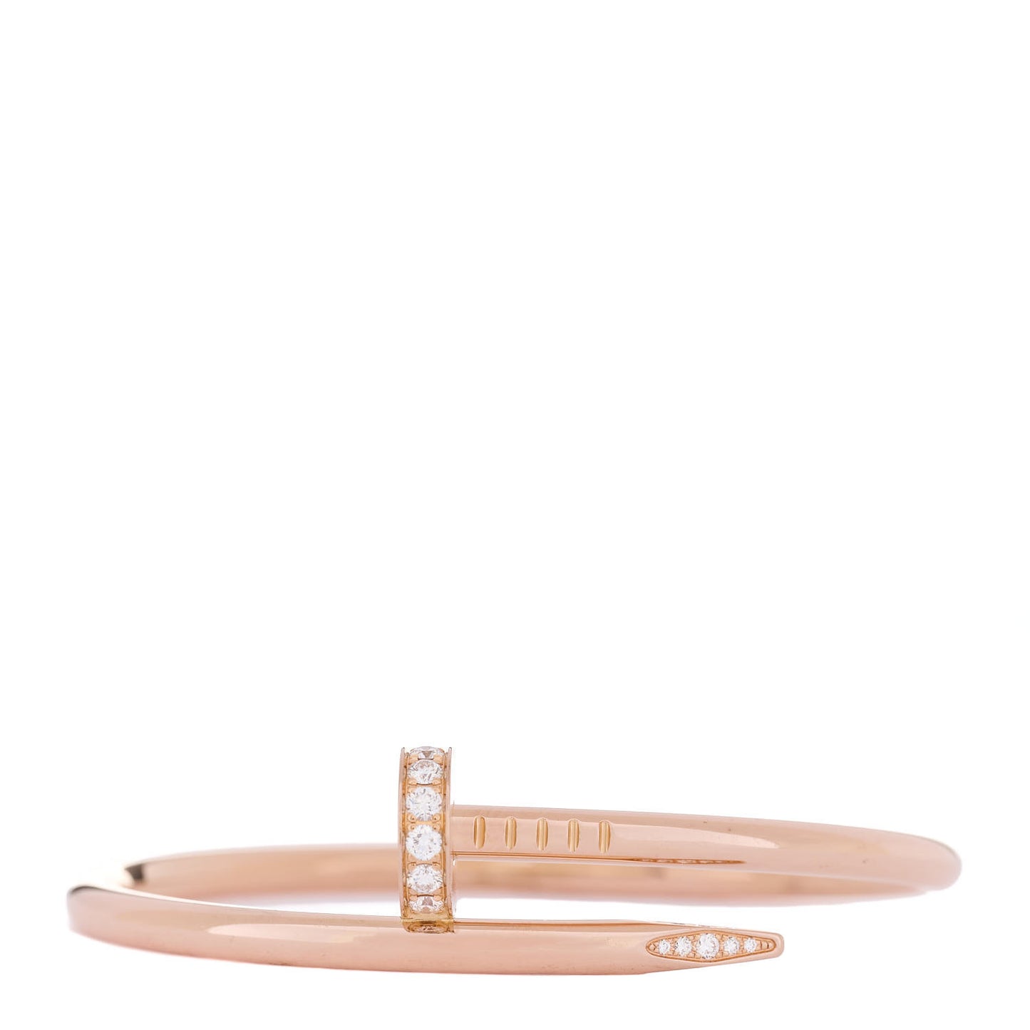 18K Pink Gold Diamond Juste Un Clou Bracelet 15