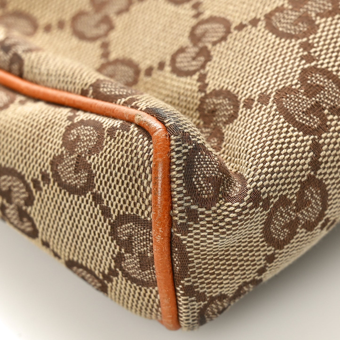 Monogram D Ring Cosmetic Case Light Brown