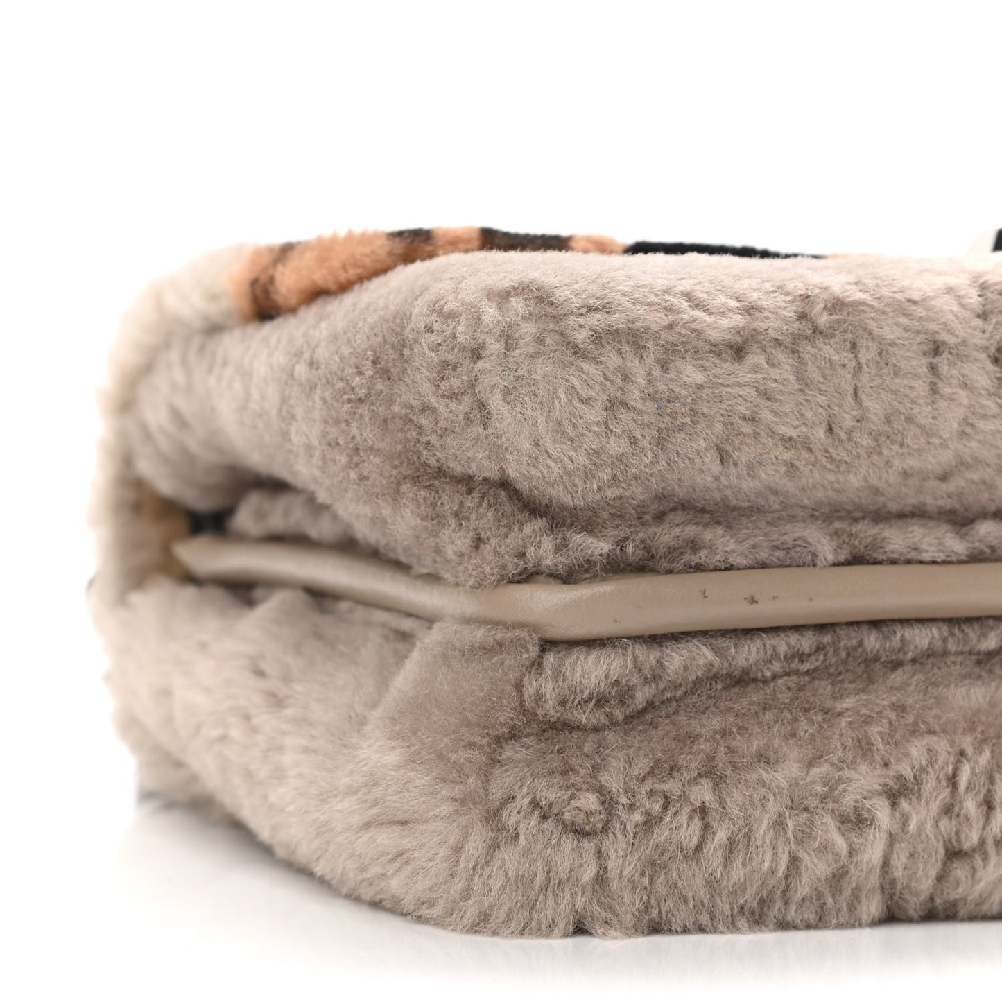 Shearling Calfskin Macro FF 1974 Diagonal Mania Kan I Shoulder Bag Multicolor