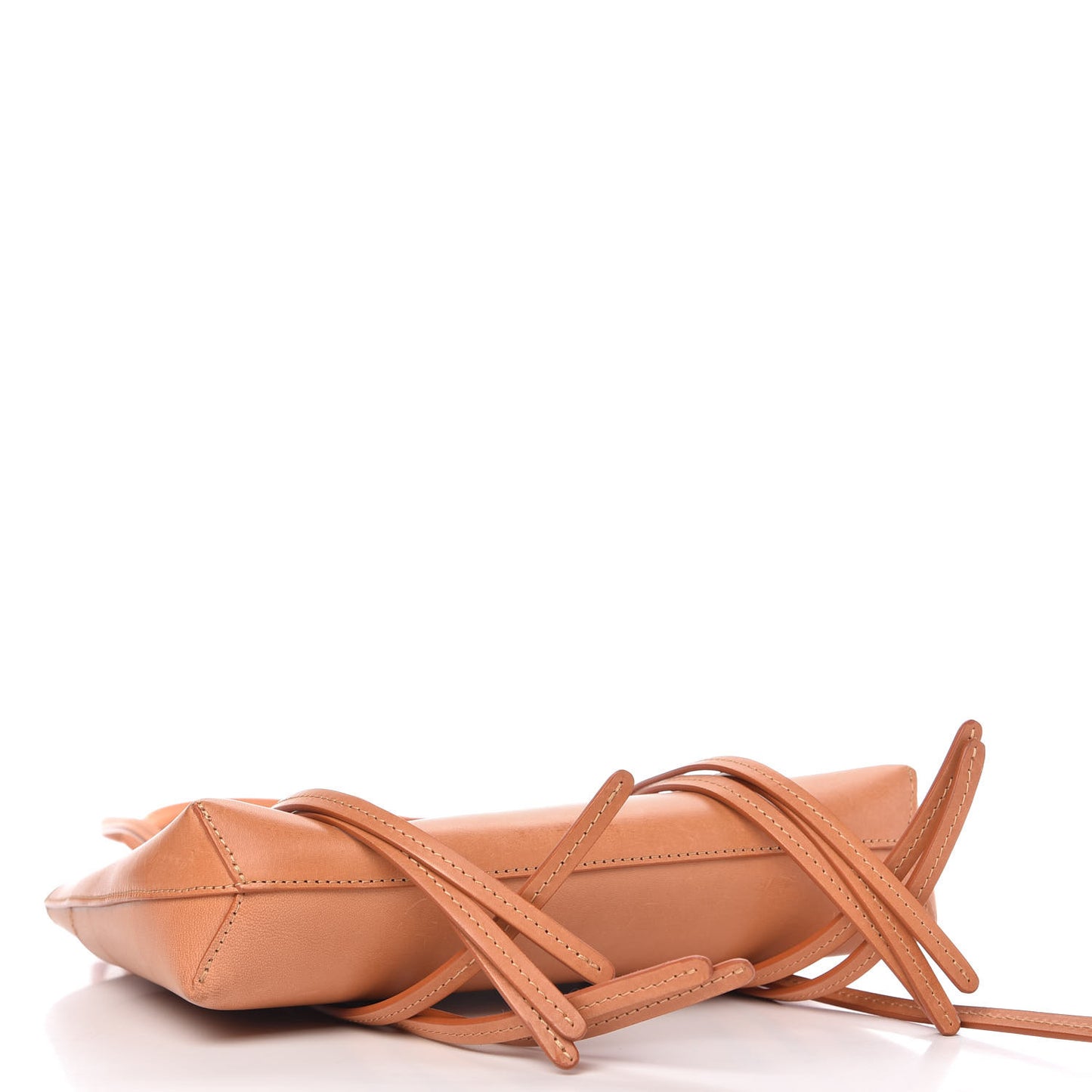 Calfskin Fringe Tote Cammello Rosa