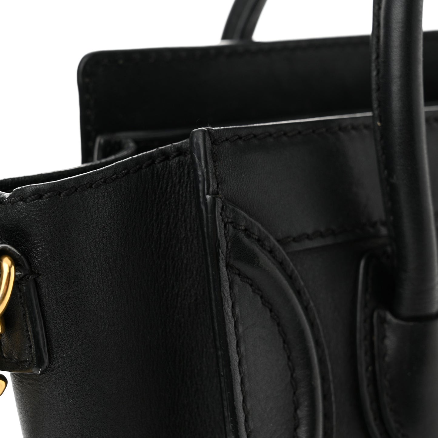 Smooth Calfskin Nano Luggage Black