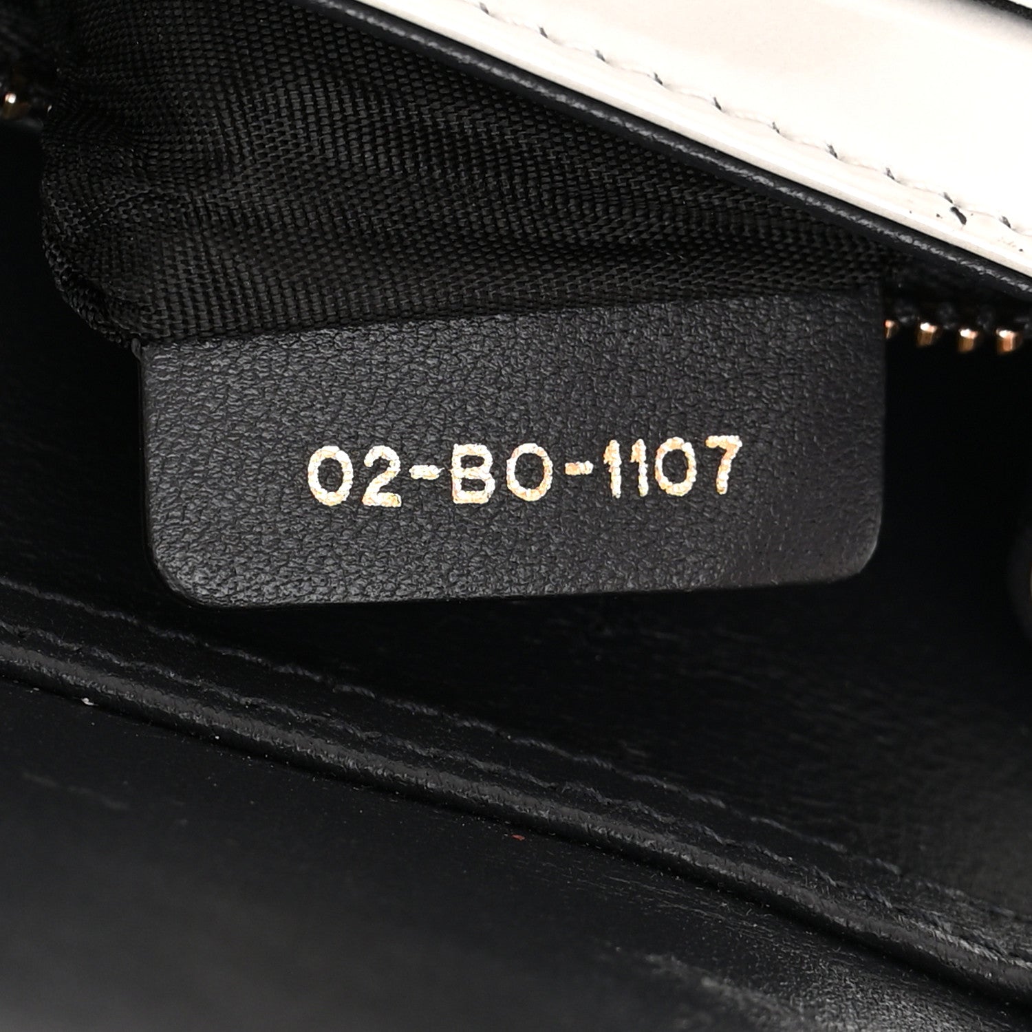 Christian Dior Patent Micro-Cannage Diorama Wallet on Chain Pouch White 8 of 16