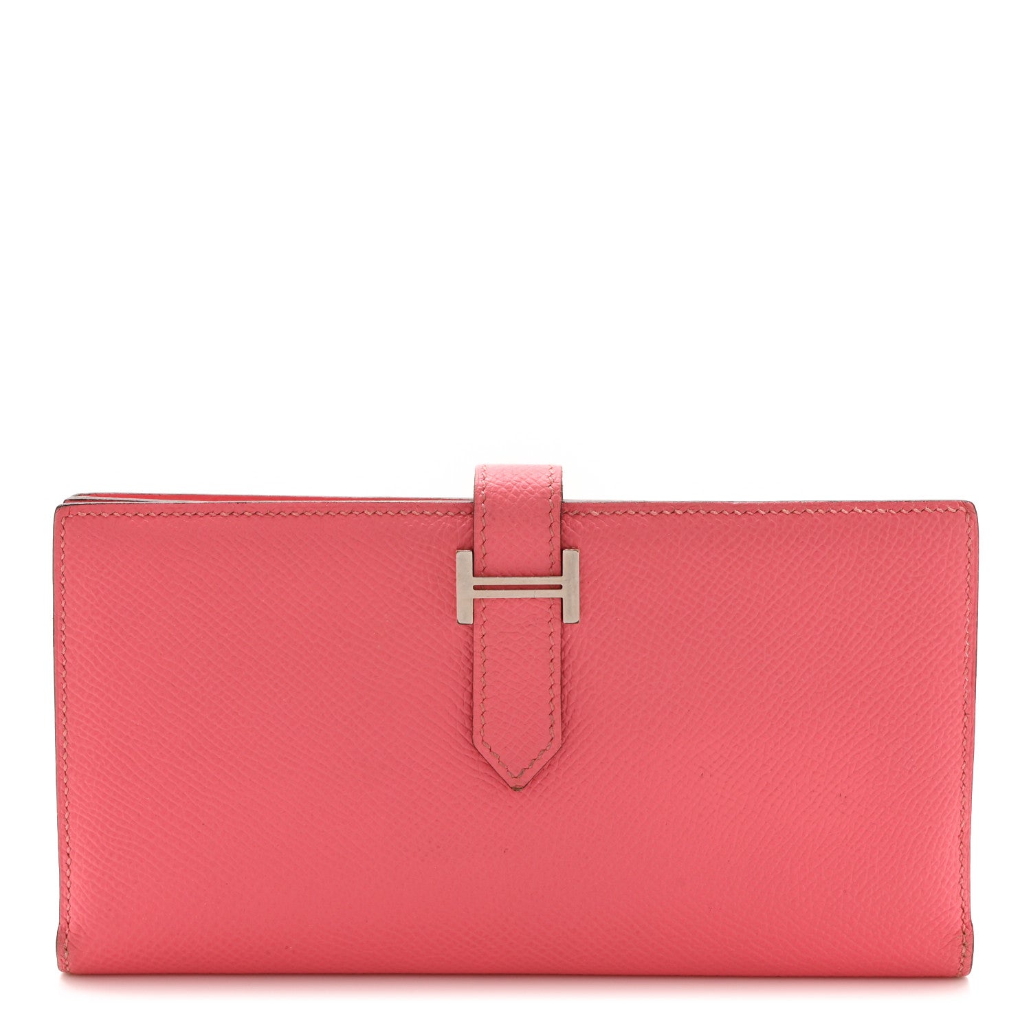 Hermes Epsom Bearn Gusset Wallet Rose Lipstick 1 of 15