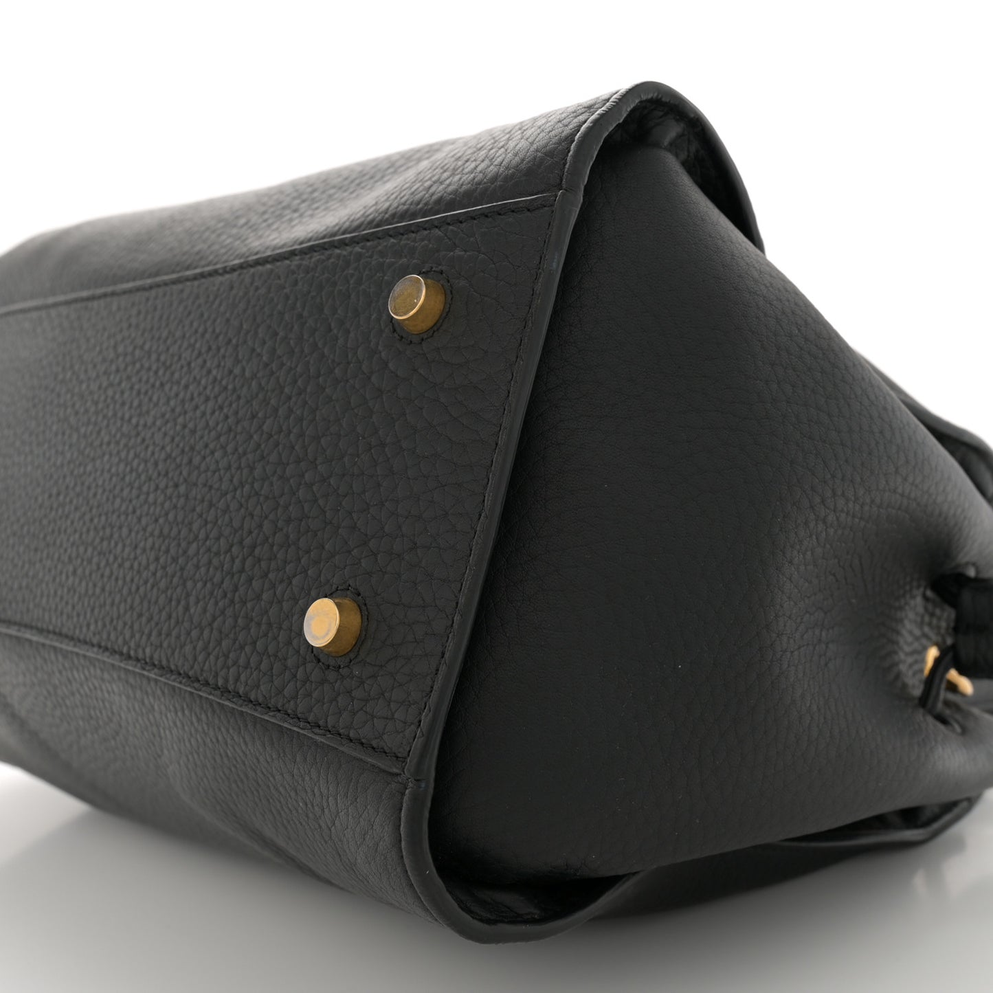 Heavy Grain Iris Tote Black