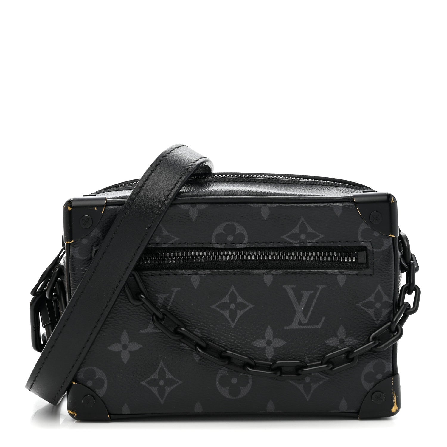 Louis Vuitton ブラック ミニバッグ Louis Vuitton Monogram Eclipse Mini Soft Trunk 1850268 – FASHIONPHILE