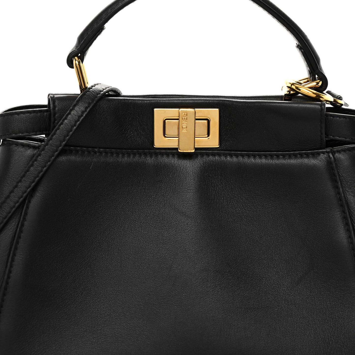 Nappa Mini Peekaboo Iconic Satchel Black