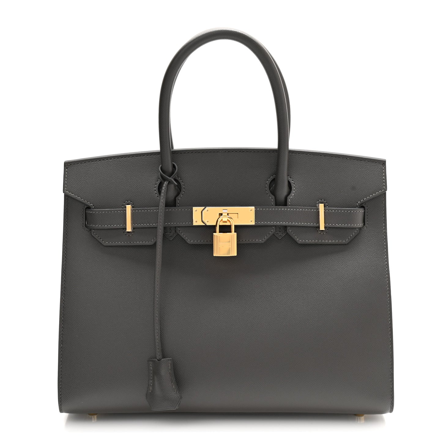 Grained Monsieur Birkin Sellier 30 Graphite