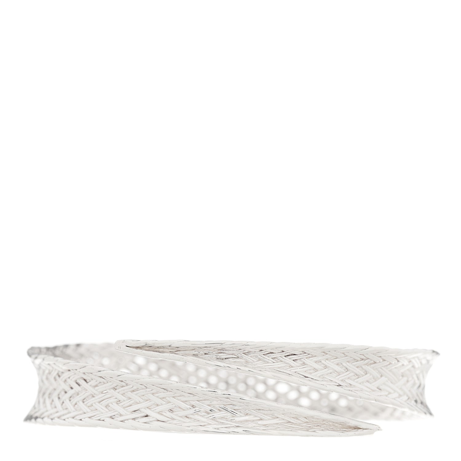 Tiffany Sterling Silver Weave Bangle Bracelet 1 of 3