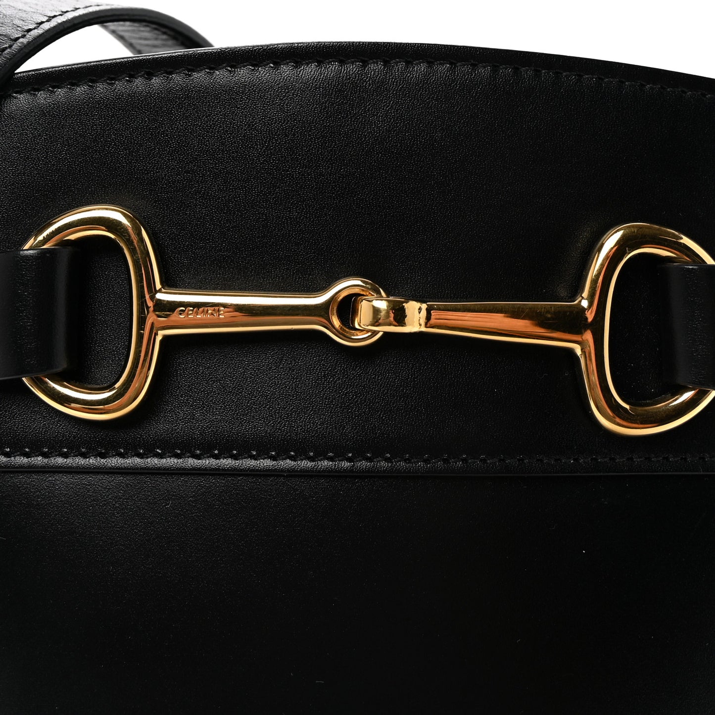 Calfskin Crecy Bucket Bag Black