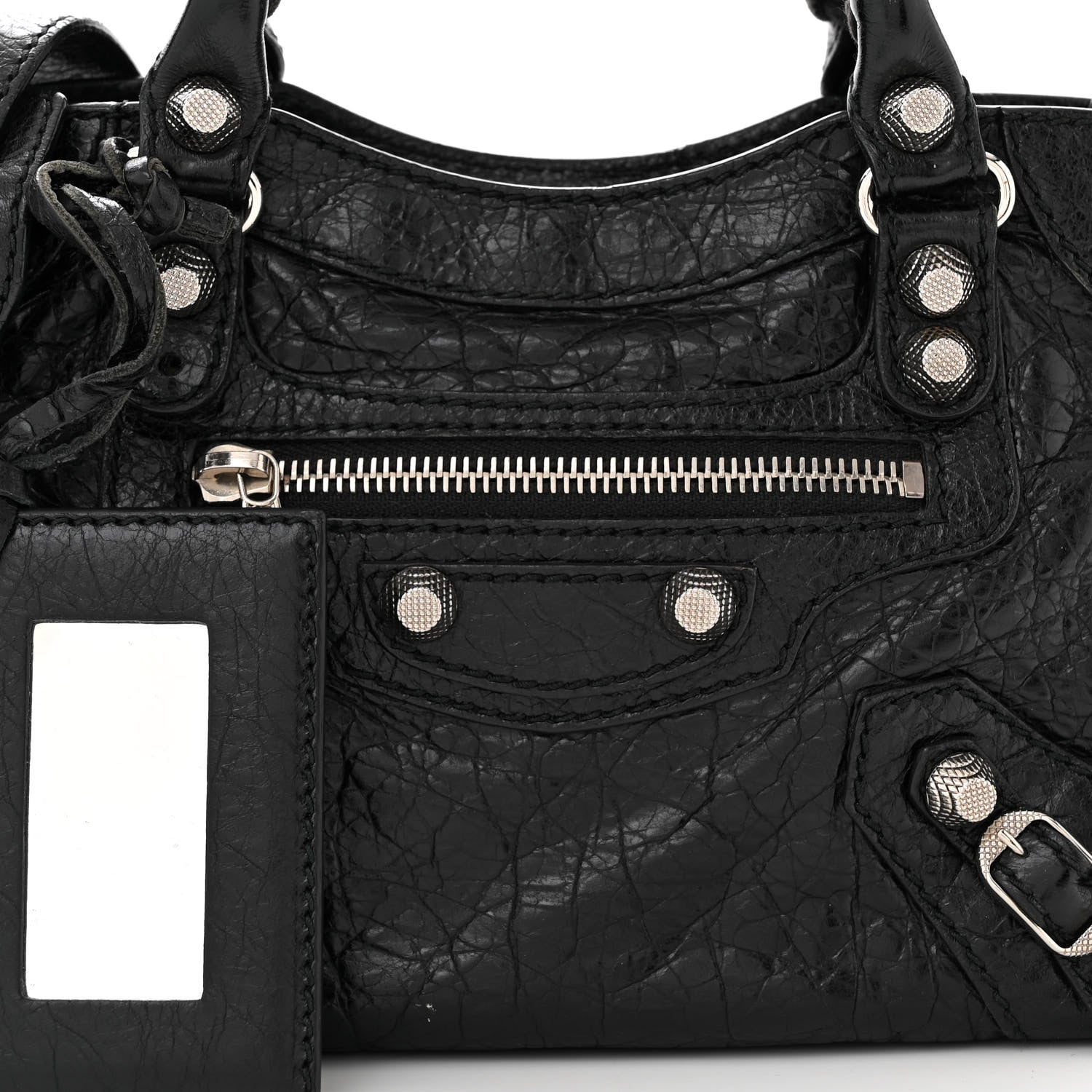 Balenciaga Agneau Giant 12 Silver Hardware Mini City Black 9 of 13