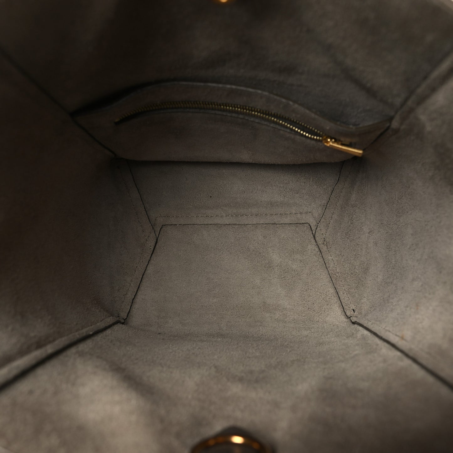 Soft Grained Calfskin Small Sangle Bucket Bag Taupe