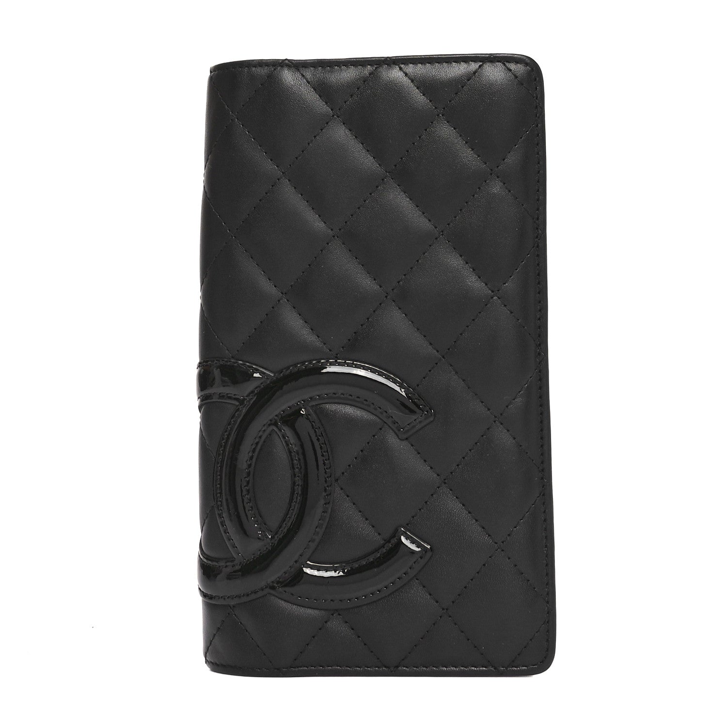 Chanel Calfskin Quilted Cambon Yen Wallet Black 1 of 9