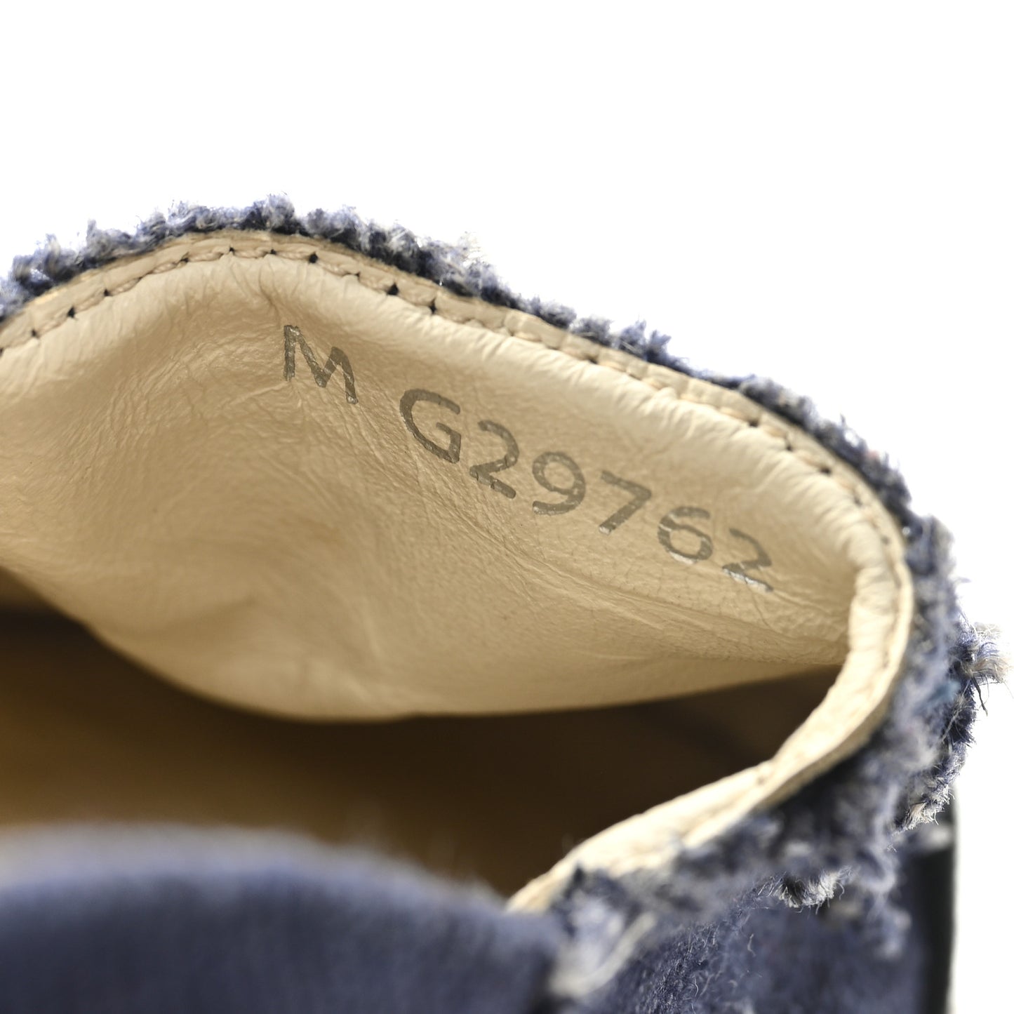 Denim Toile CC Espadrilles 36 Navy Black