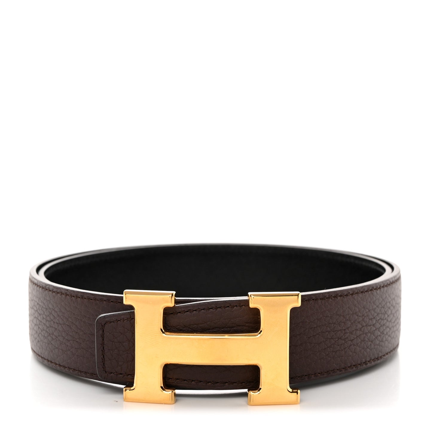 Box Togo Reversible 32mm H Belt Black Chocolate