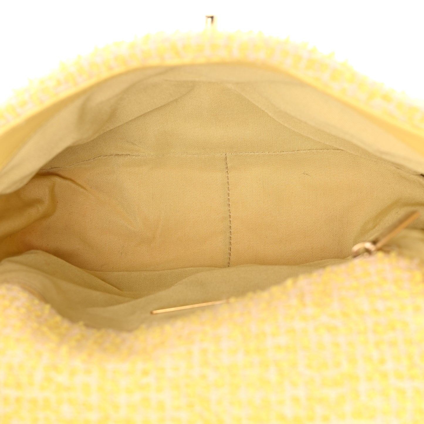 Tweed Quilted Medium Chanel 19 Flap Yellow