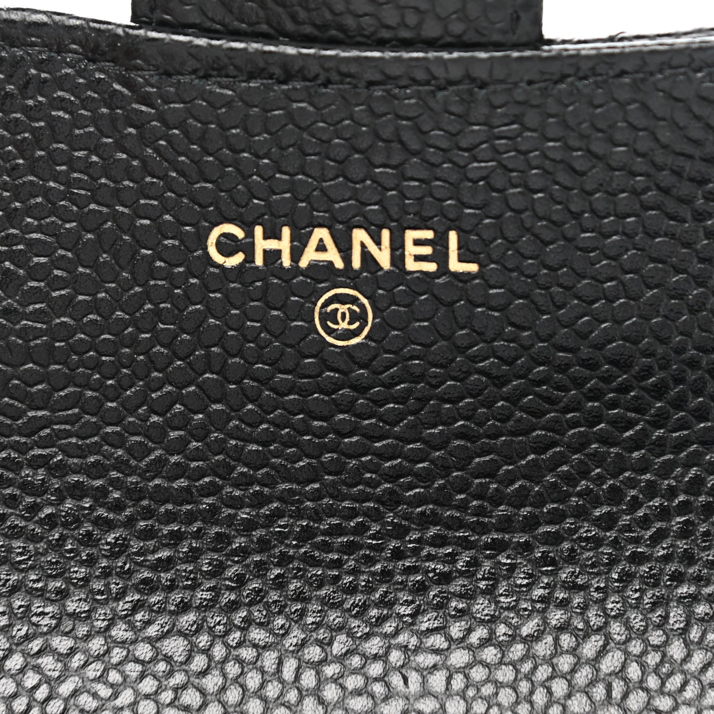 Caviar Quilted Flap Card Holder Black