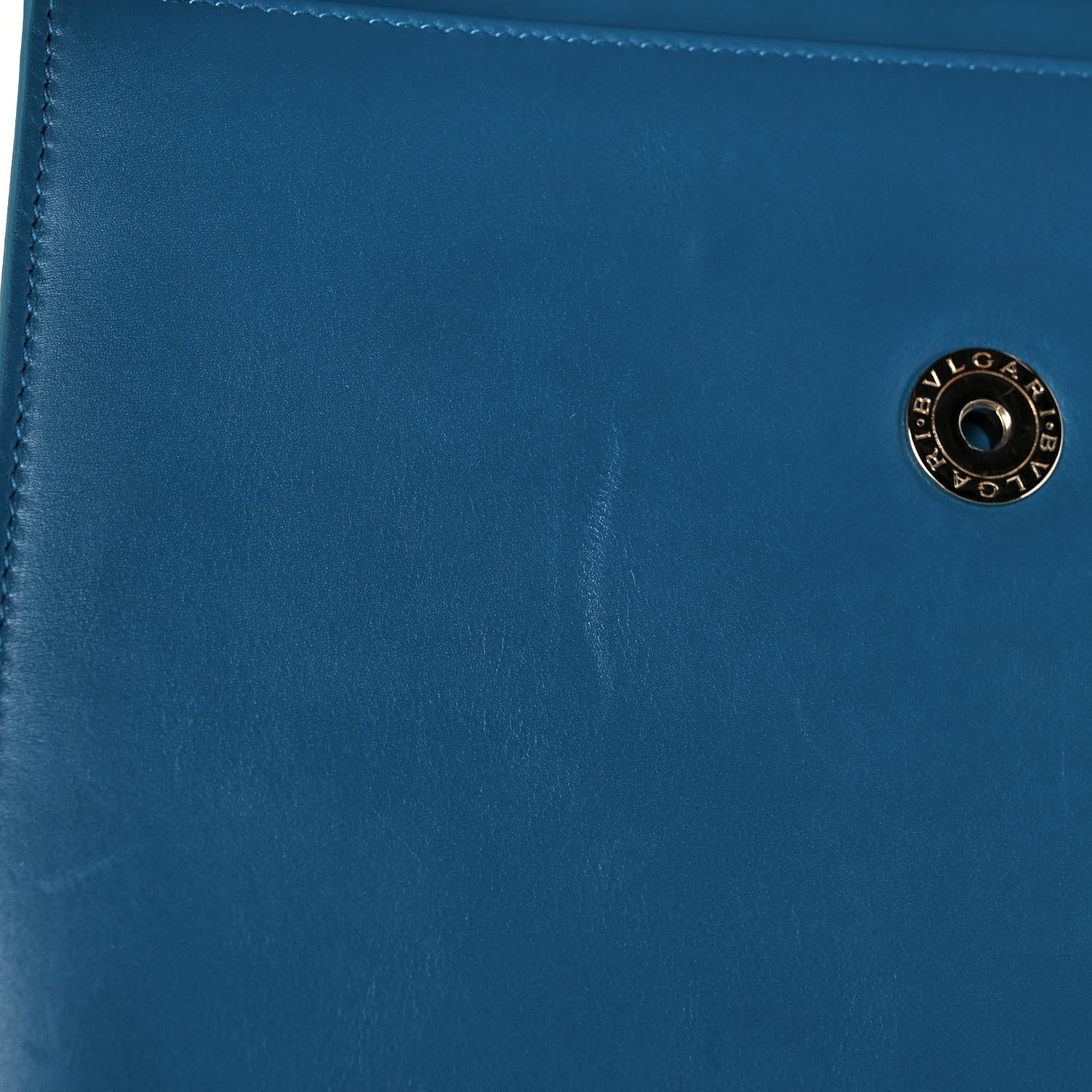 Bulgari Calfskin Galuchat Serpenti Forever Shoulder Bag Blue 10 of 12