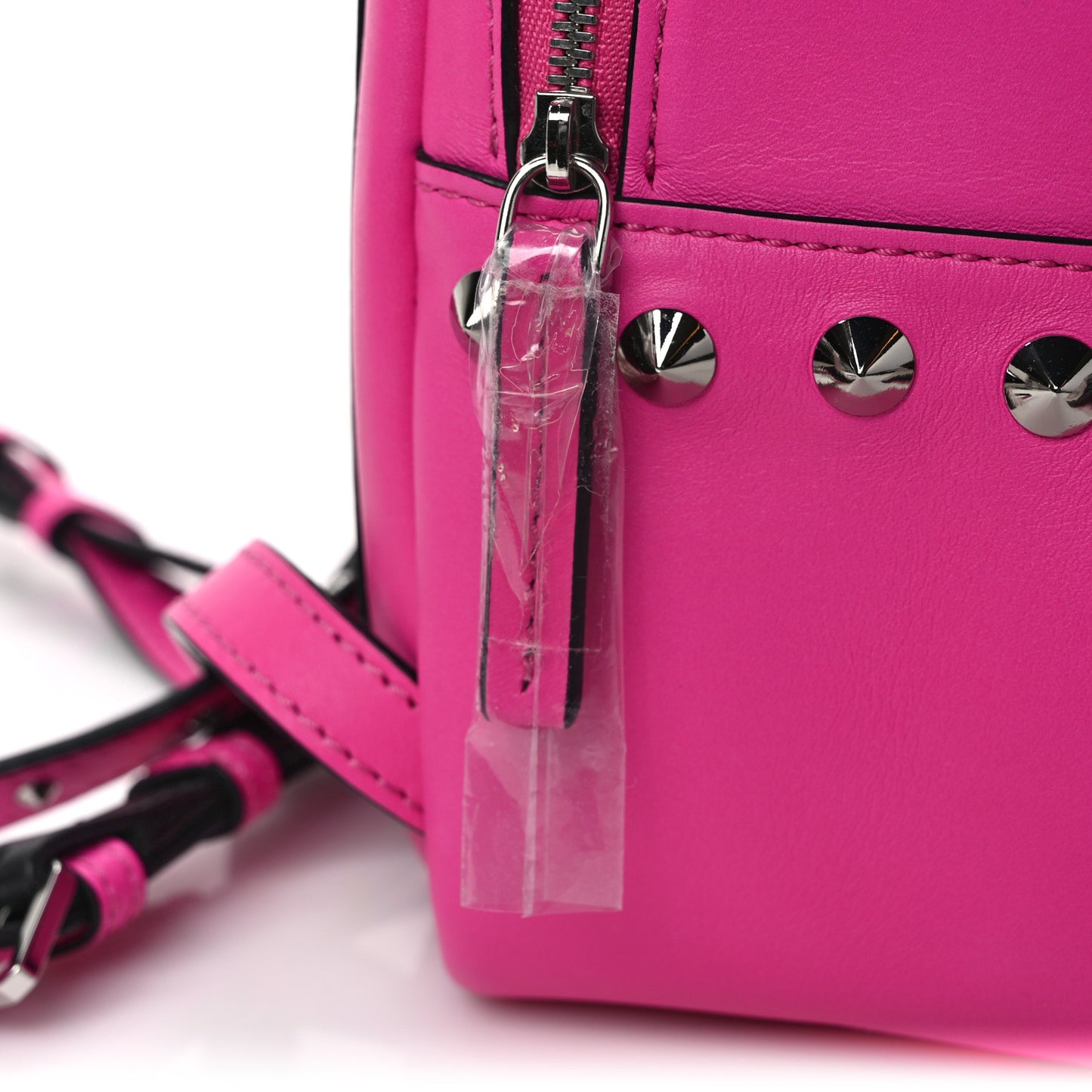 Calfskin Mini Duchess Polke Studs Backpack Electric Pink