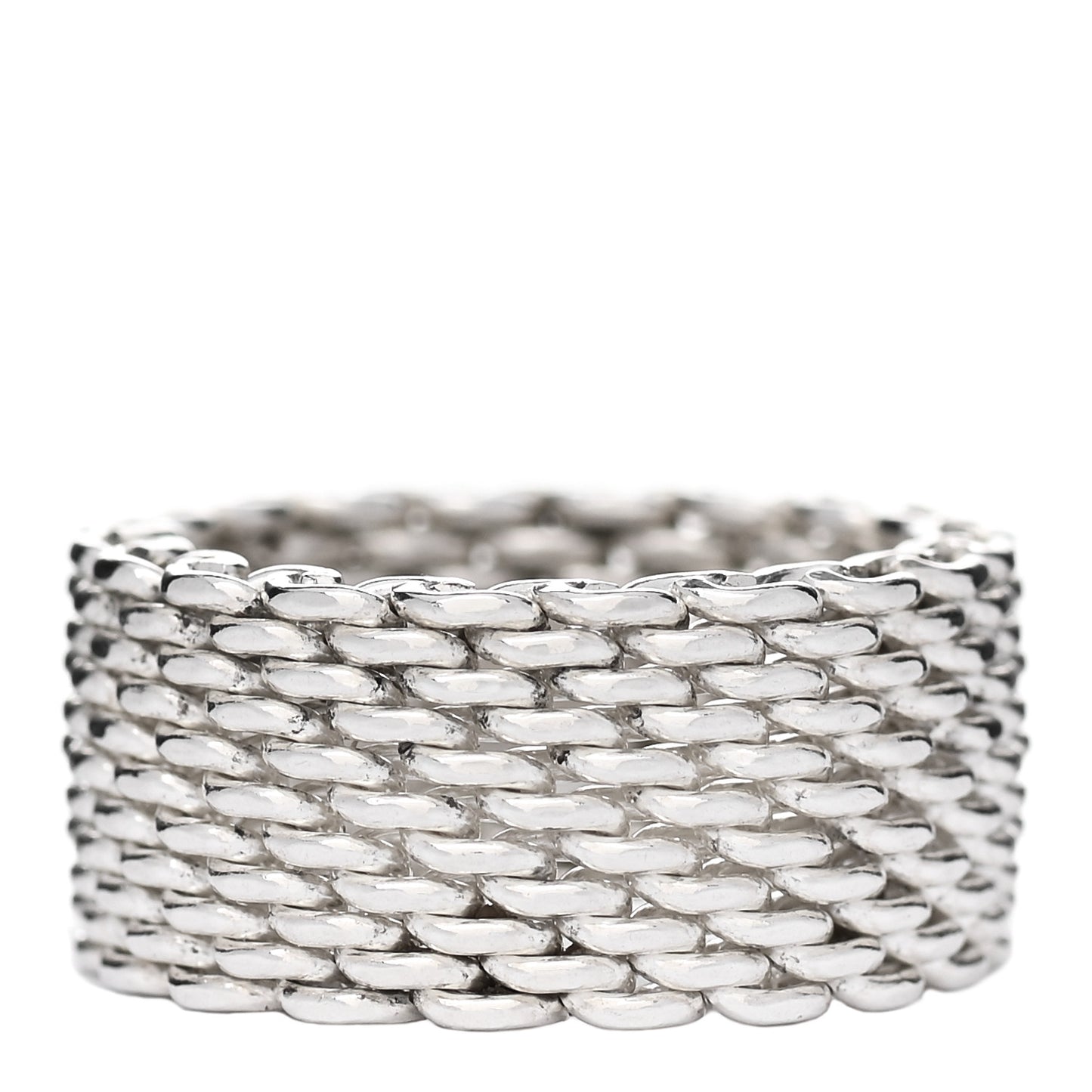 Sterling Silver Somerset Mesh Ring 53 6.5