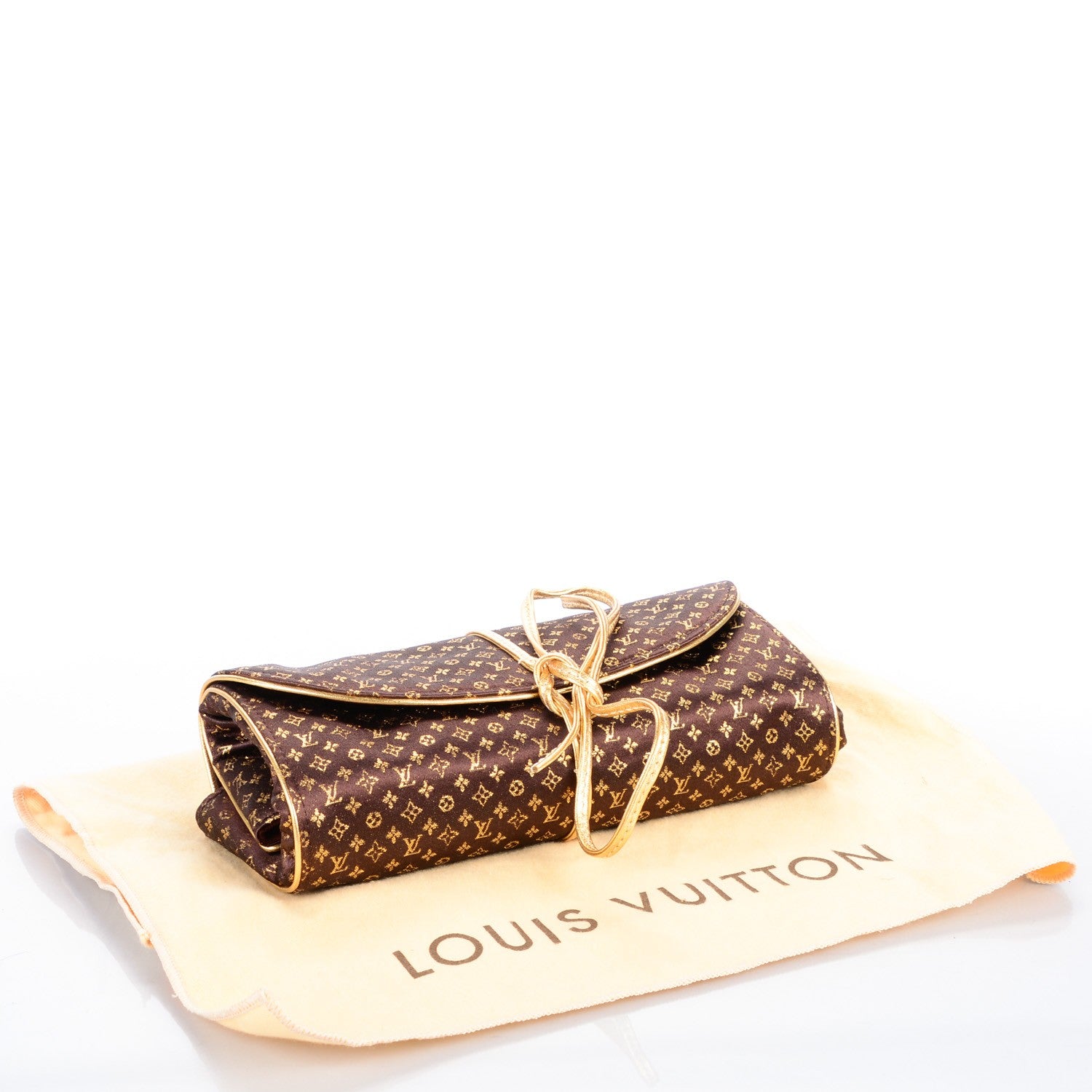 Louis Vuitton Satin Monogram Aumoniere Jewelry Roll Case 4 of 7