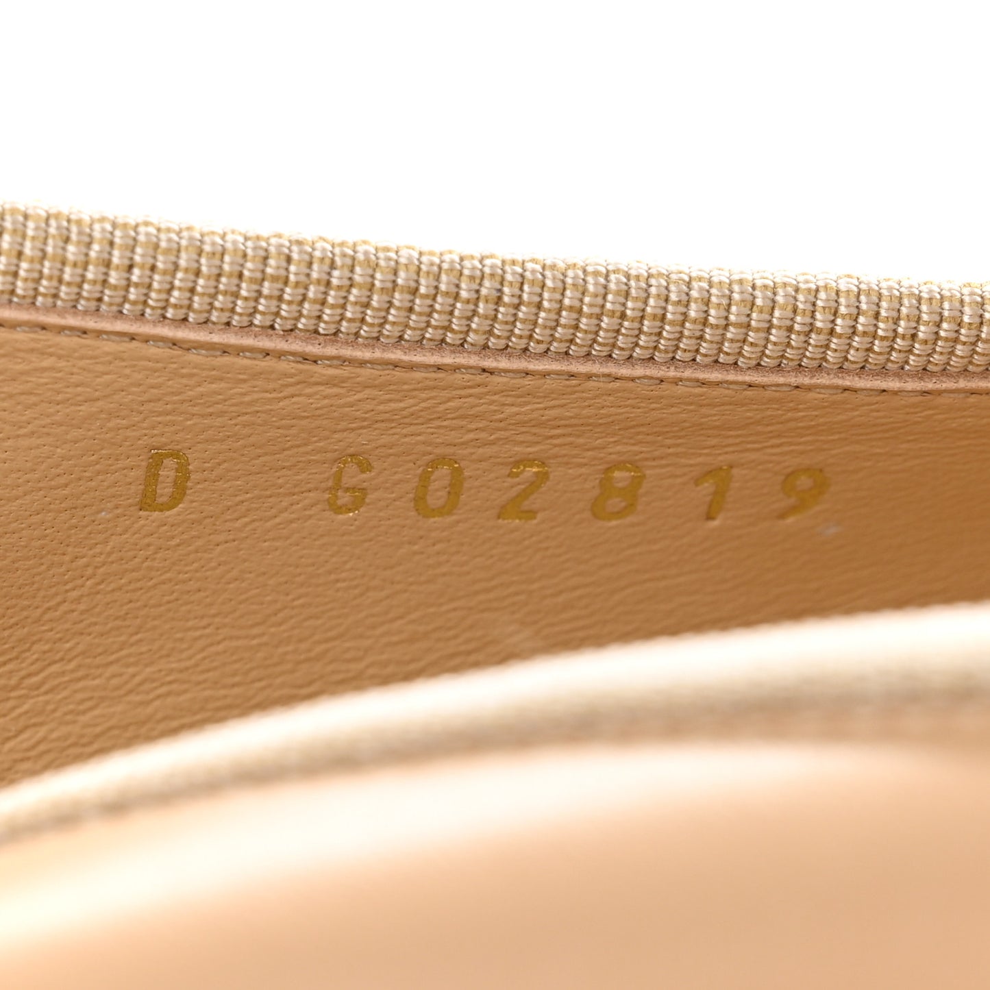Lambskin Cap Toe CC Ballerina Flats 37 Beige Black
