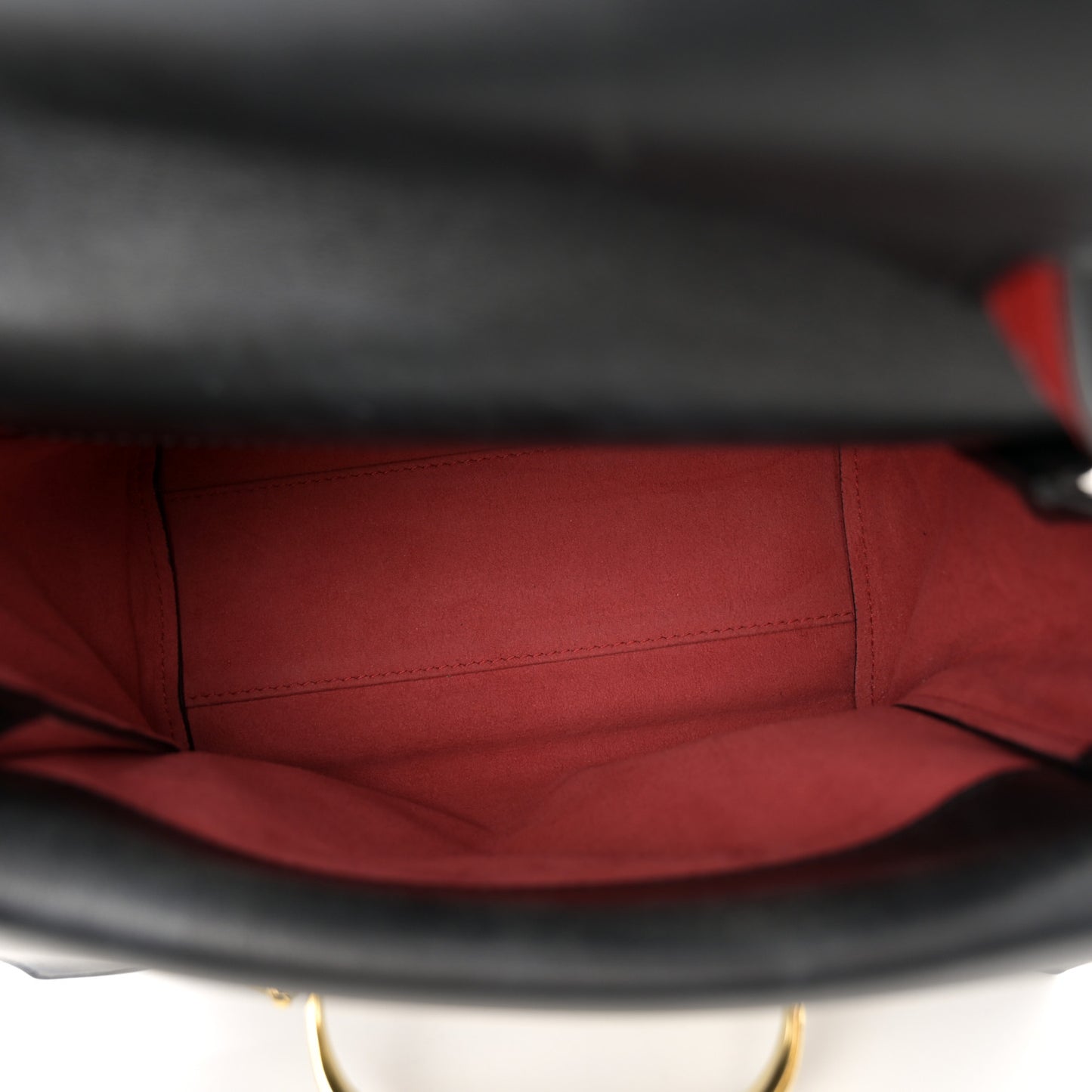 Calfskin The Small Story Bag Black Red