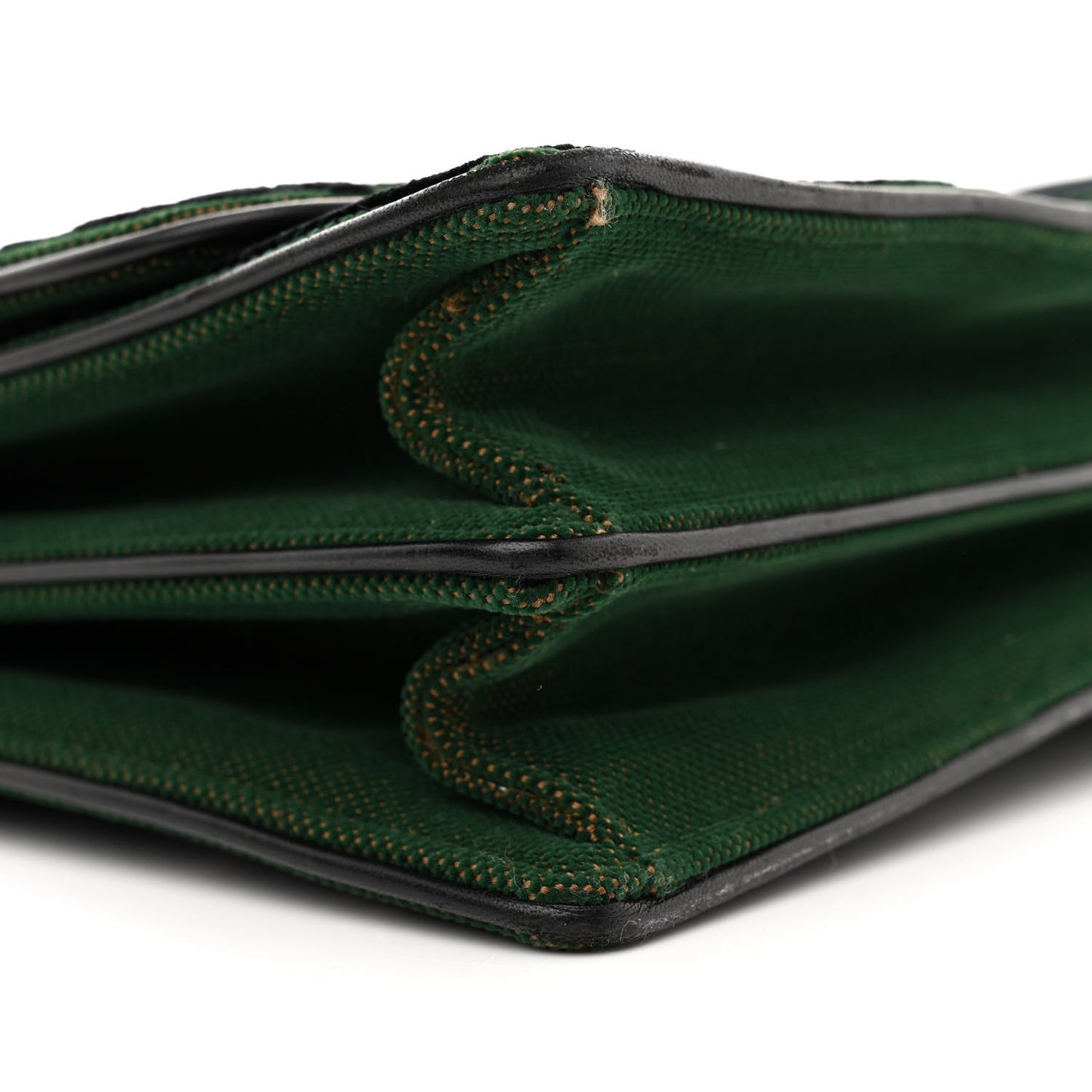 Velvet Monogram Diorama Satchel Green