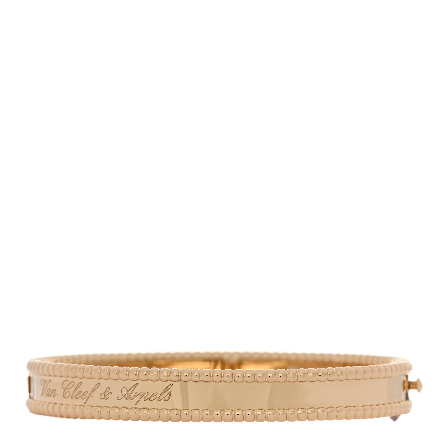 18K Yellow Gold Perlee Signature Bangle Bracelet S