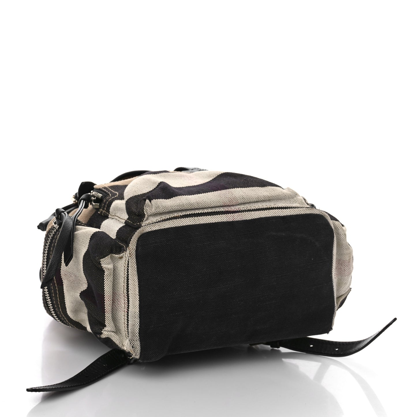Canvas Mega Check Medium Rucksack Backpack Black