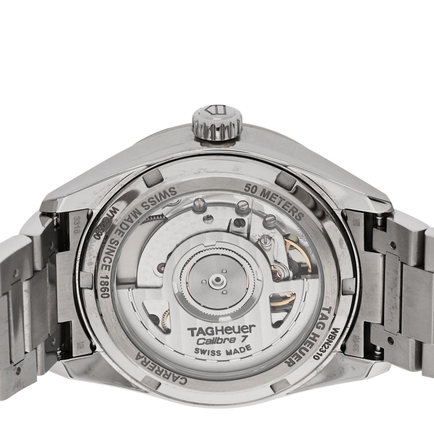 Stainless Steel 36mm Carrera Date Automatic Watch Silver WBN2310
