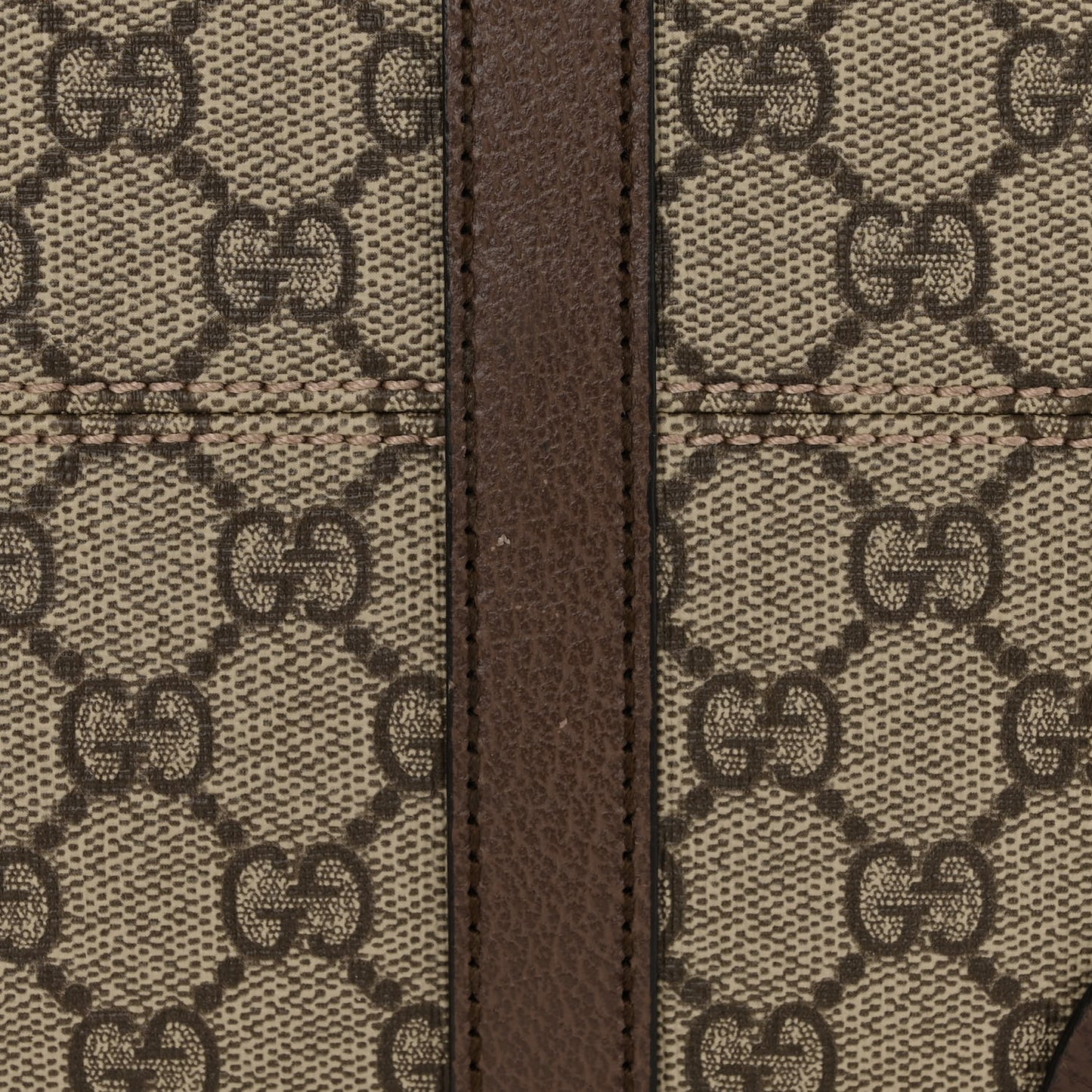GG Supreme Monogram Textured Dollar Calfskin Medium Detail Tote Beige Ebony New Acero