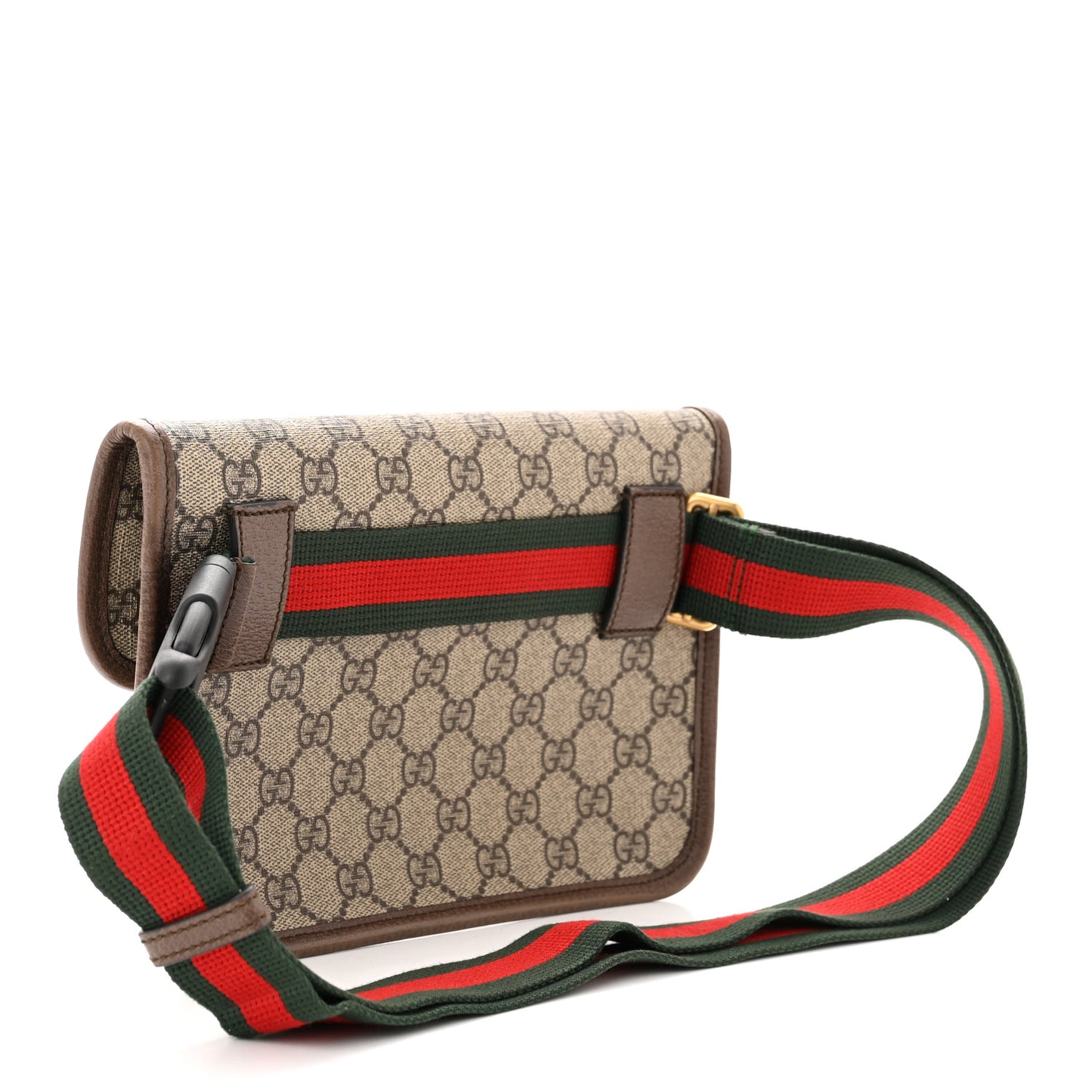 GG Supreme Monogram Neo Vintage Web Belt Bag Brown