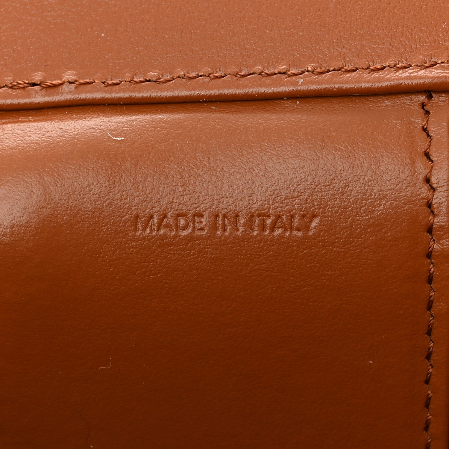 Celine Smooth Calfskin Cuir Triomphe Mini Vanity Case Tan 7 of 16