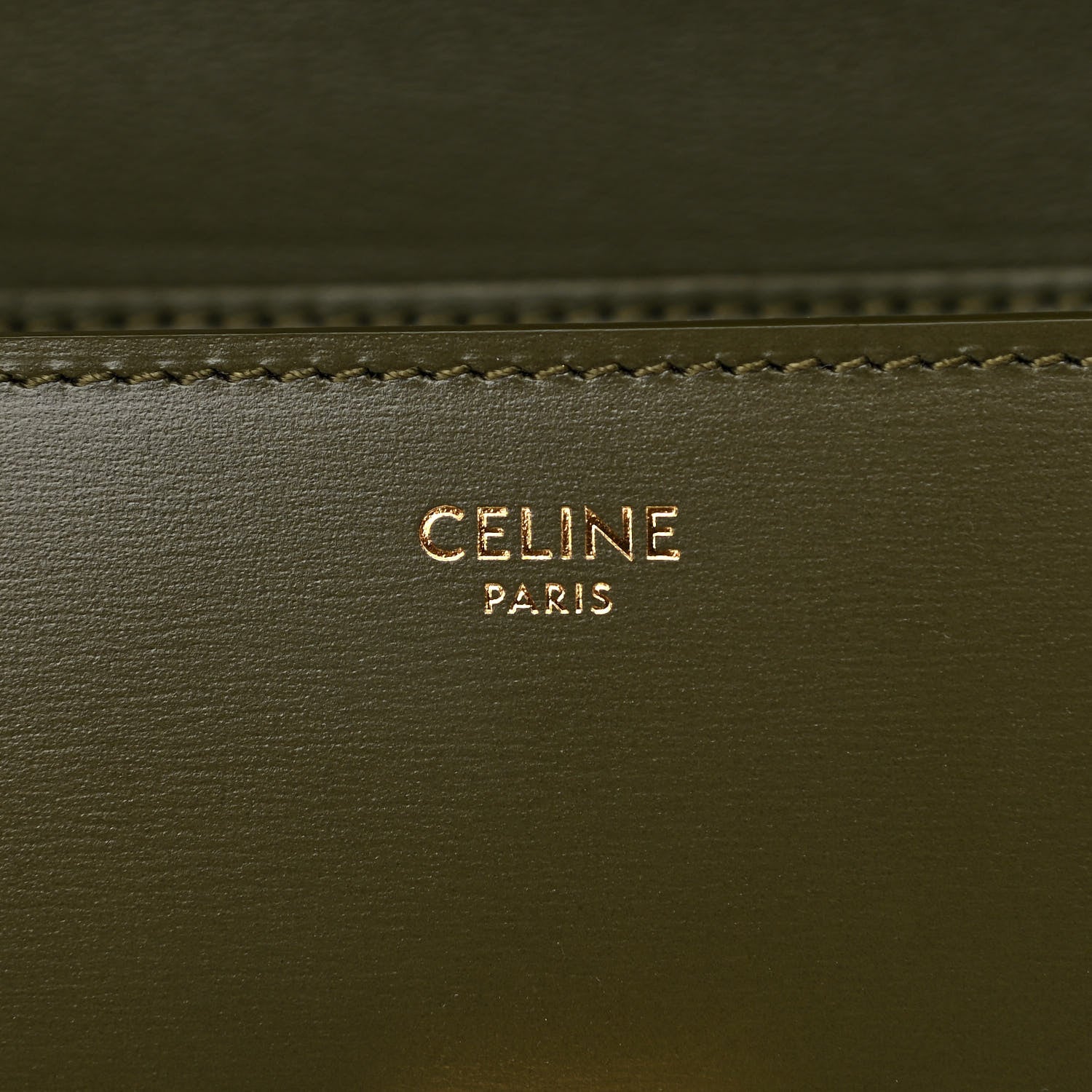 Celine Box Calfskin Teen Classic Box Flap Bag Dark Olive 6 of 10