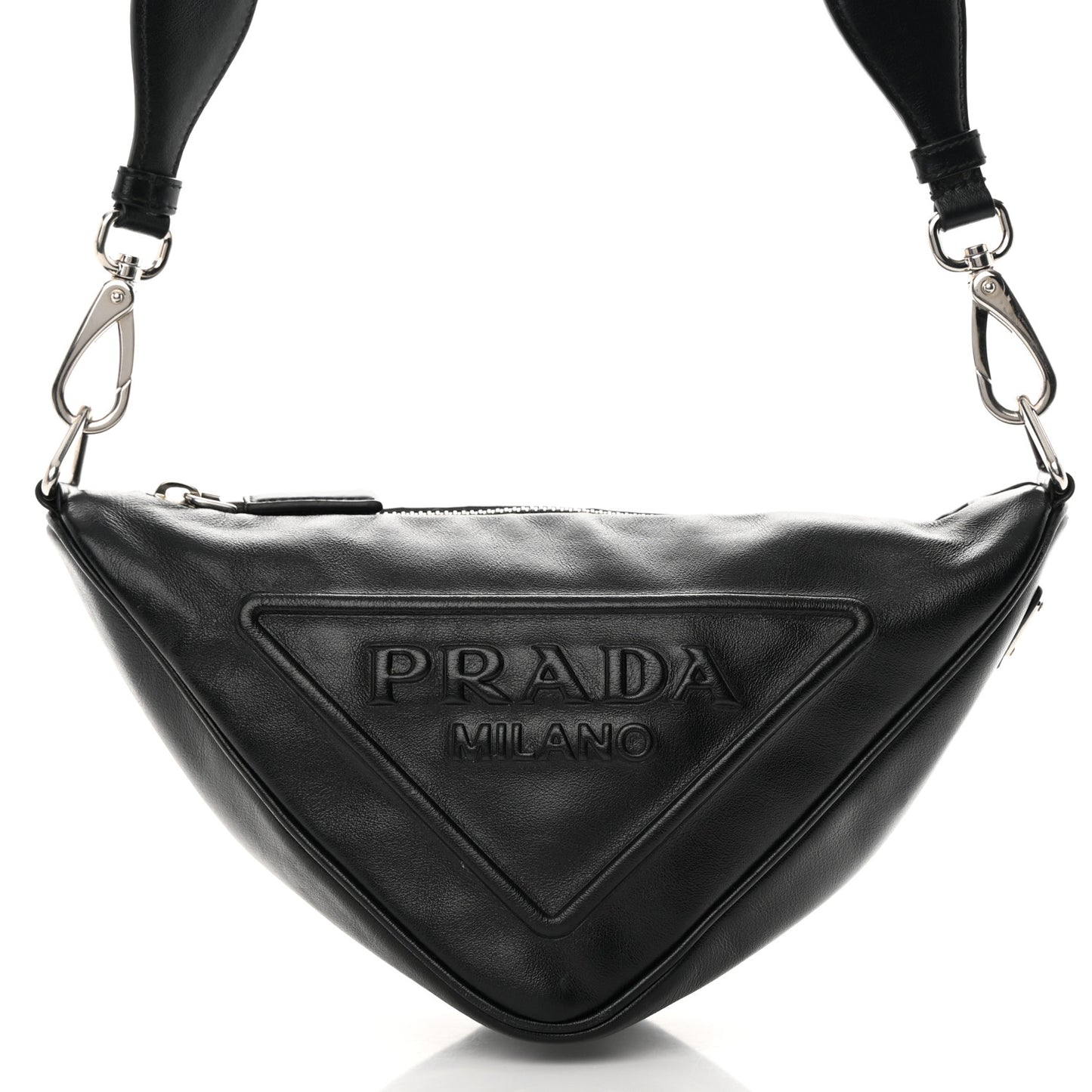 Grace Lux Triangle Shoulder Bag Black