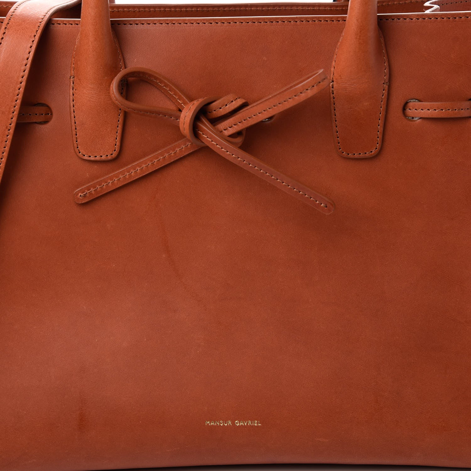 Mansur Gavriel Calfskin Sun Bag Brandy 9 of 9