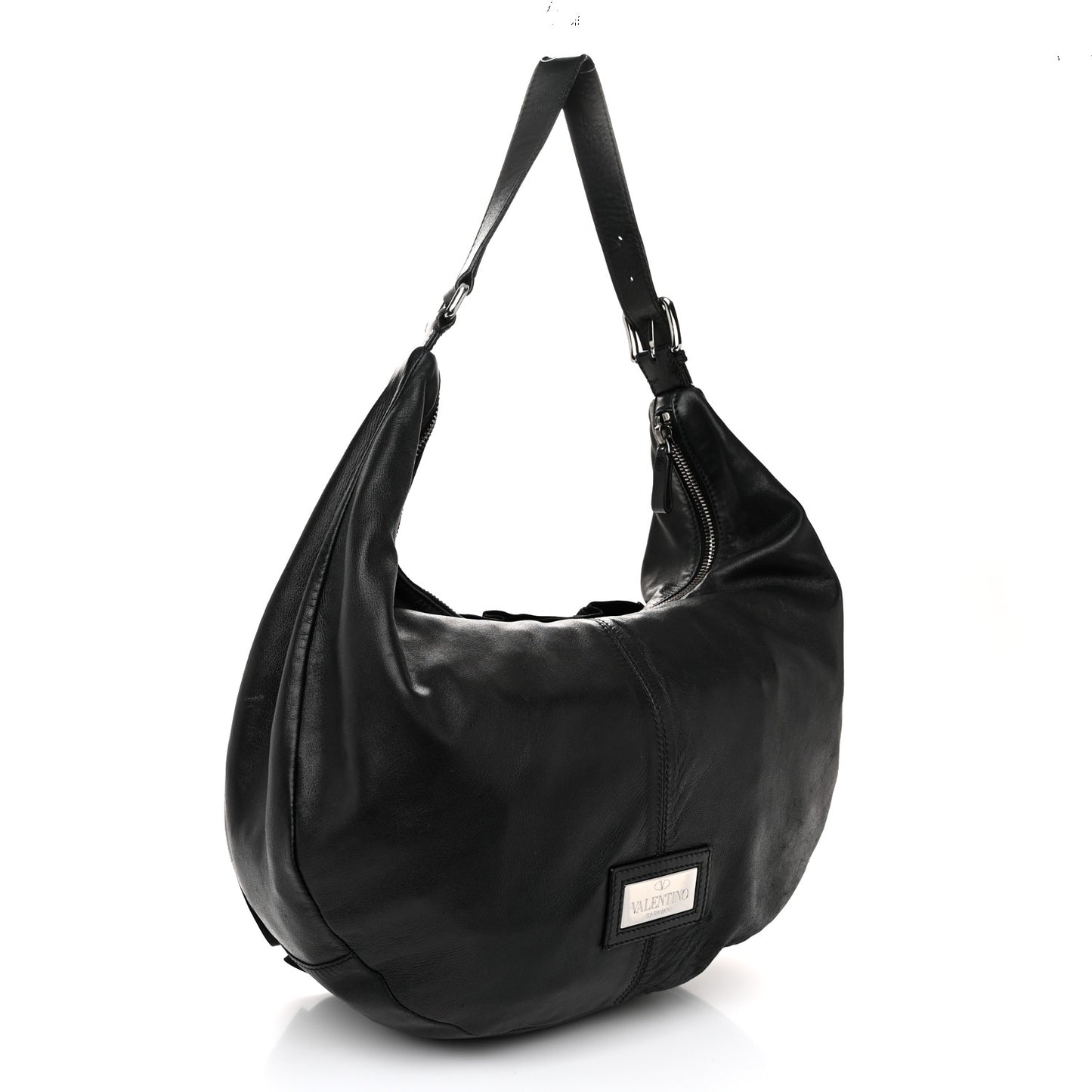 Nappa Rosette Hobo Black