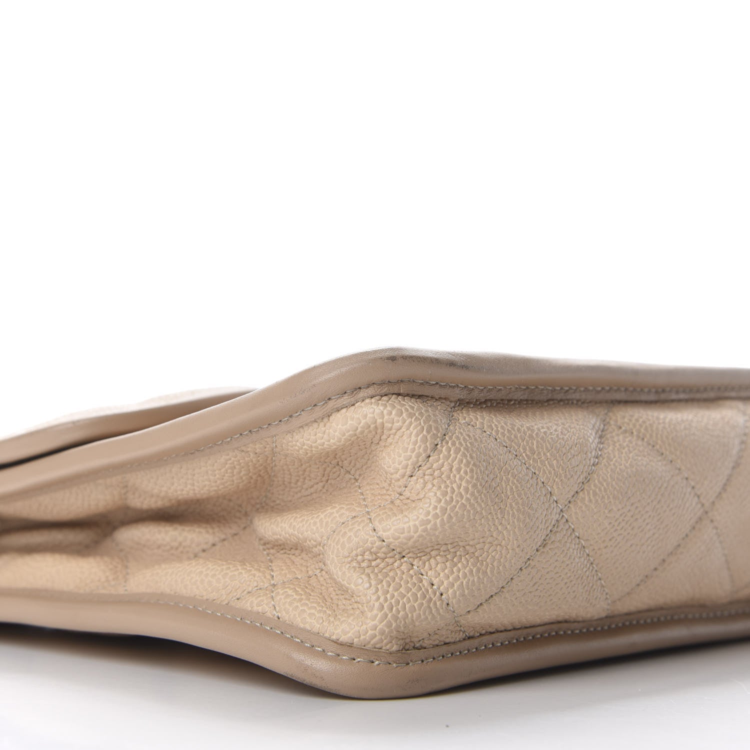 Chanel Caviar Quilted Large French Riviera Flap Beige 6 of 10